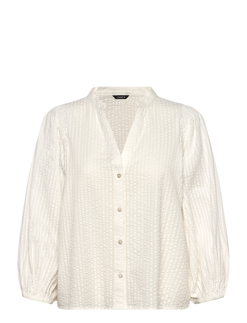Lindex - Blouse Olivia - short-sleeved blouses - off white - 1