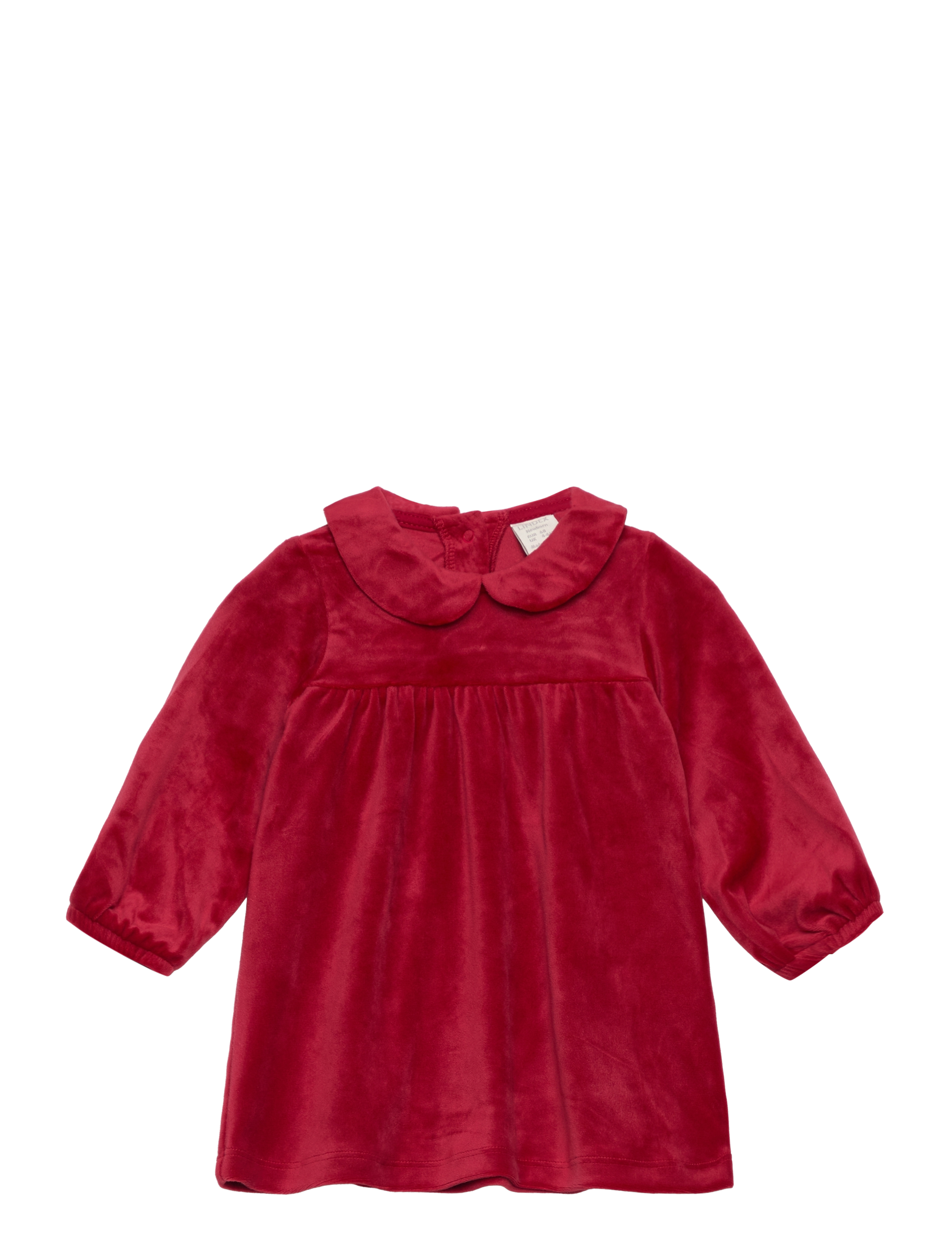 Lindex Dress velour - Tøj - DARK DUSTY RED / red
