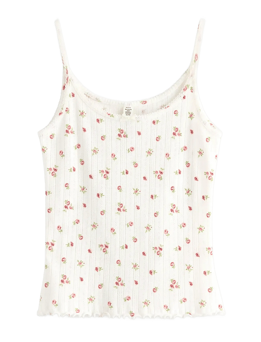 Lindex - Pyjama top in pointelle - overdele - dusty pink - 1