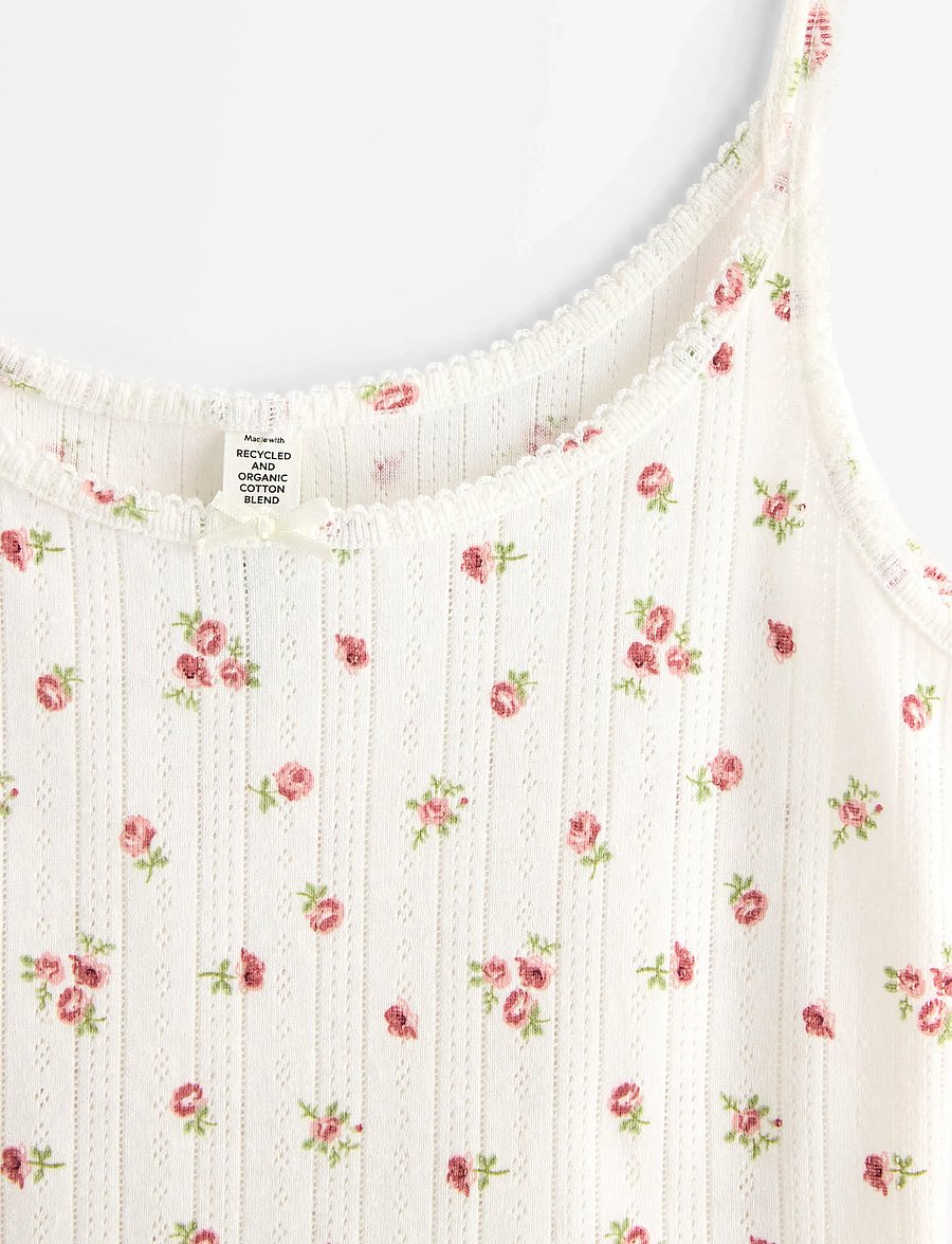Lindex - Pyjama top in pointelle - overdele - dusty pink - 5