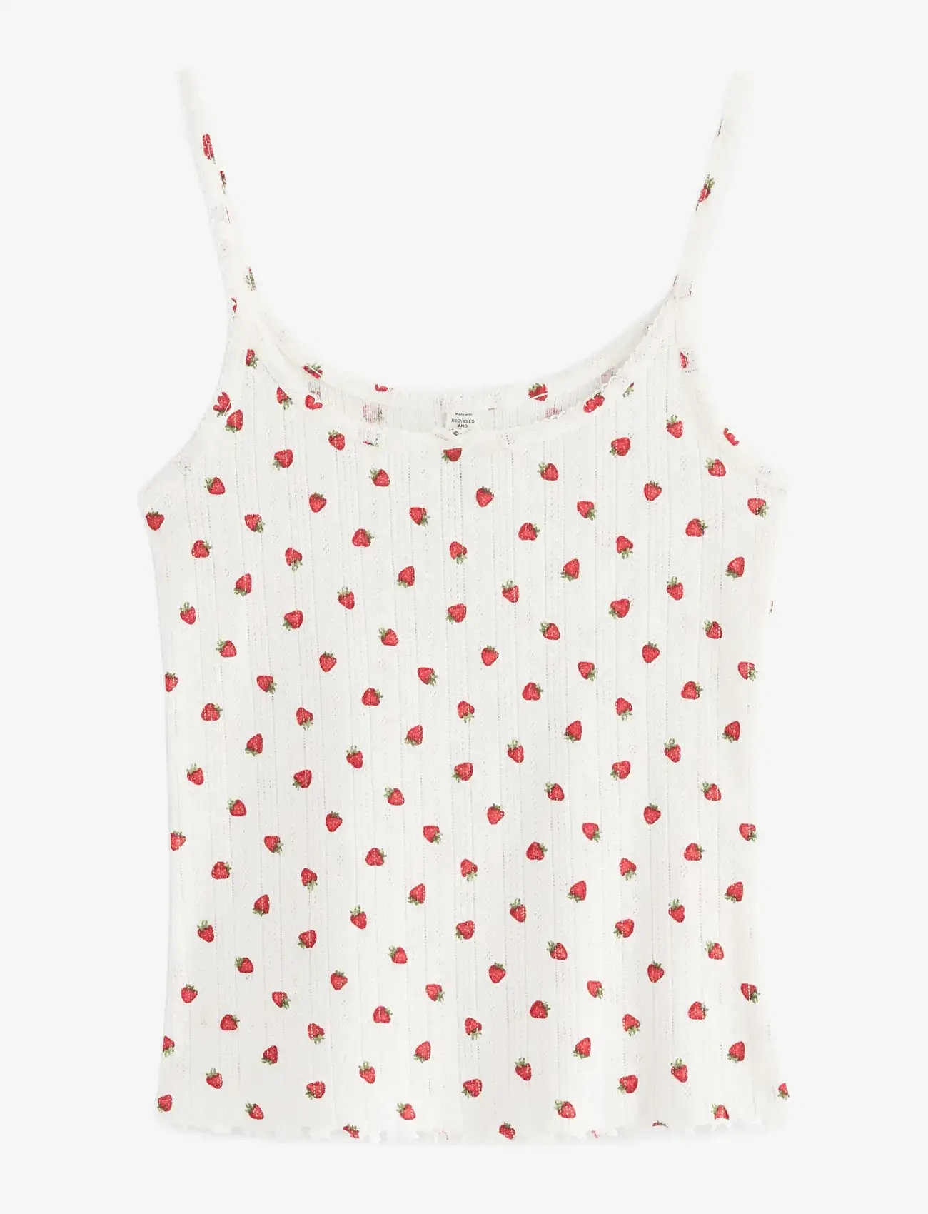 Lindex - Pyjama top in pointelle - alussärgid - red - 1