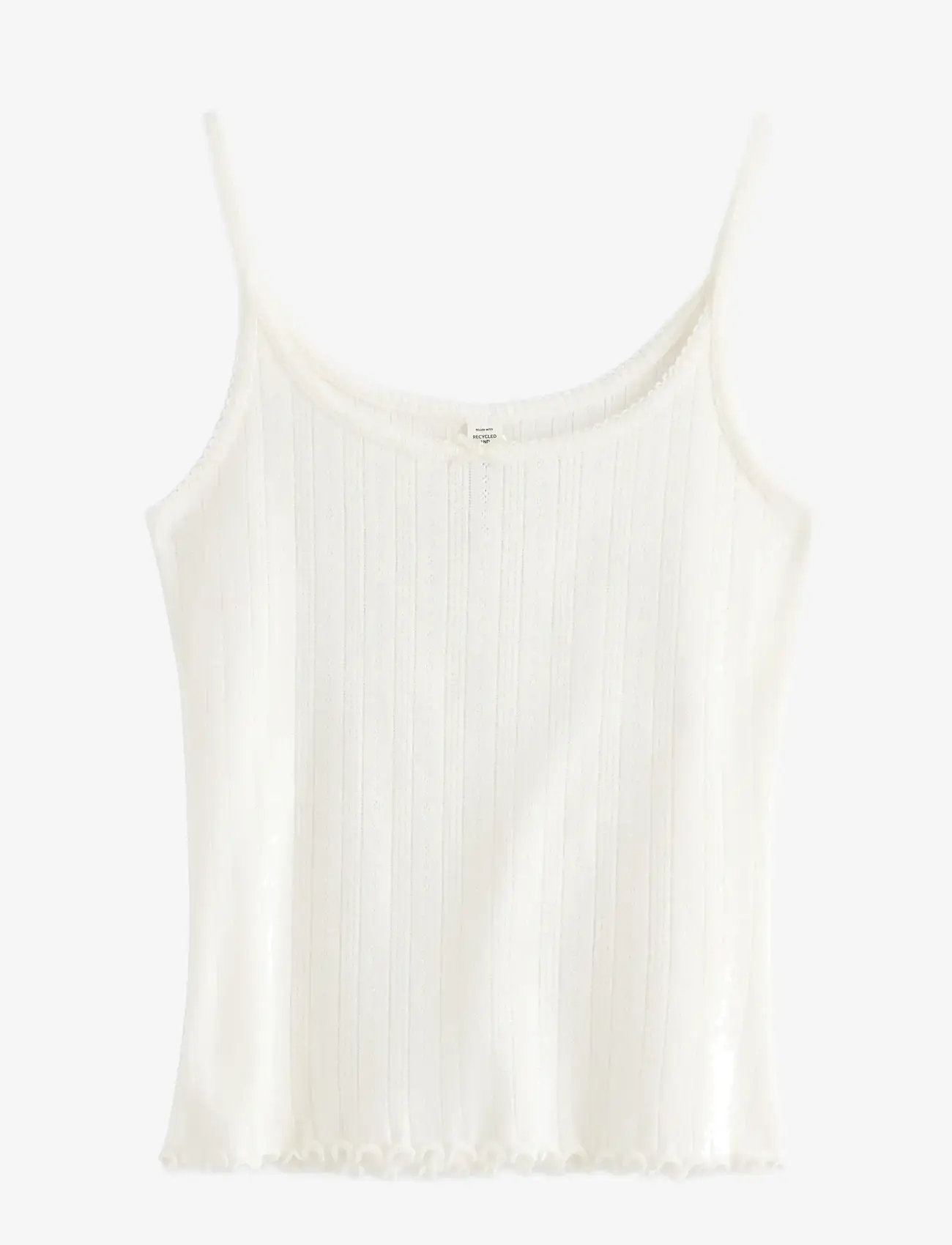 Lindex - Pyjama top in pointelle - tops - white - 1