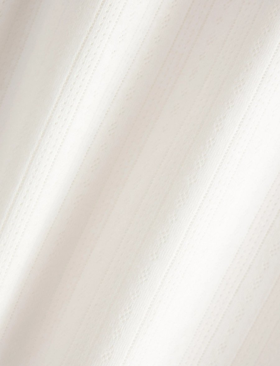 Lindex - Nightdress in pointelle - nattlinnen - off white - 5