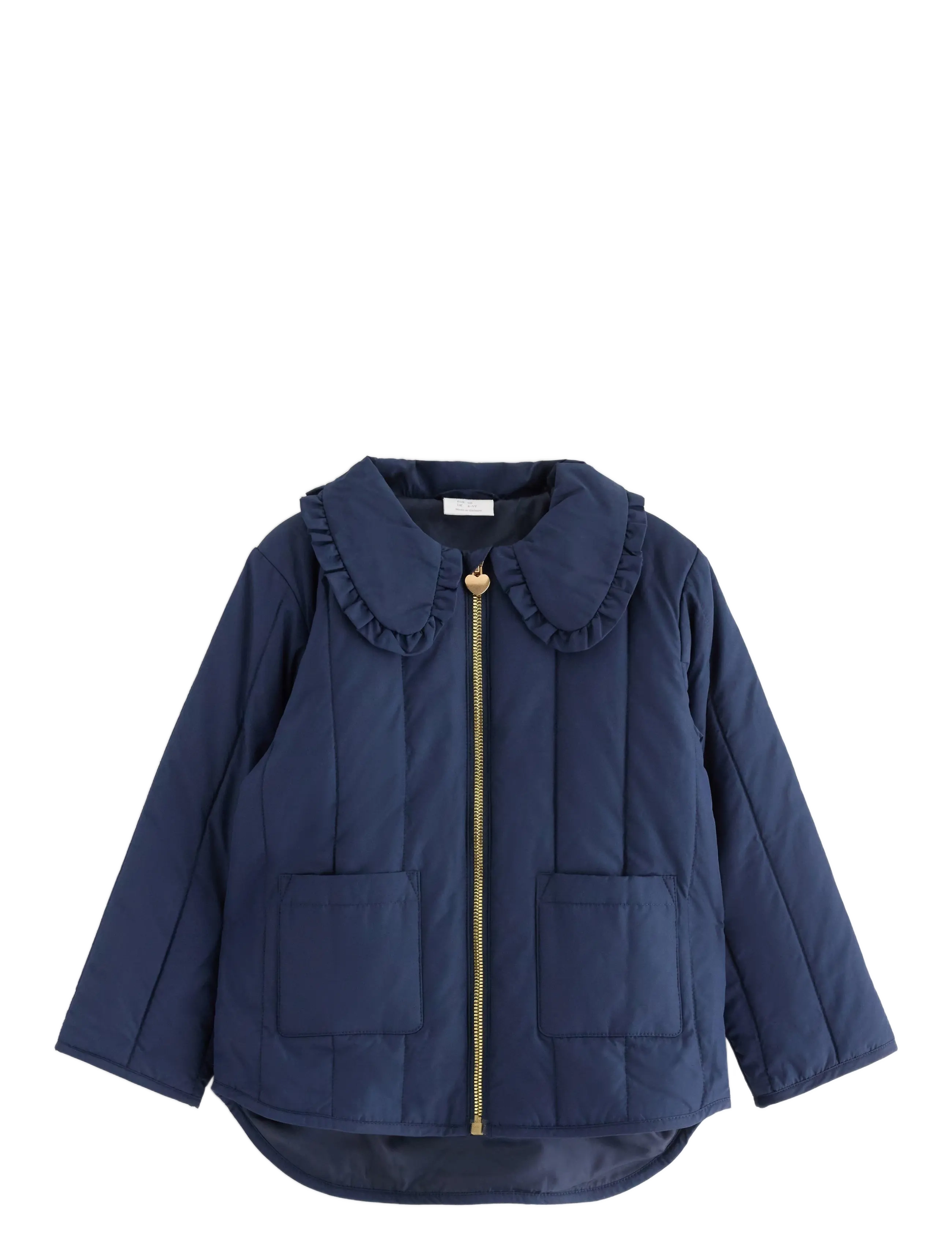 LINDEX Jacke Gefüttert W Collar Navy - 128 - Kinder