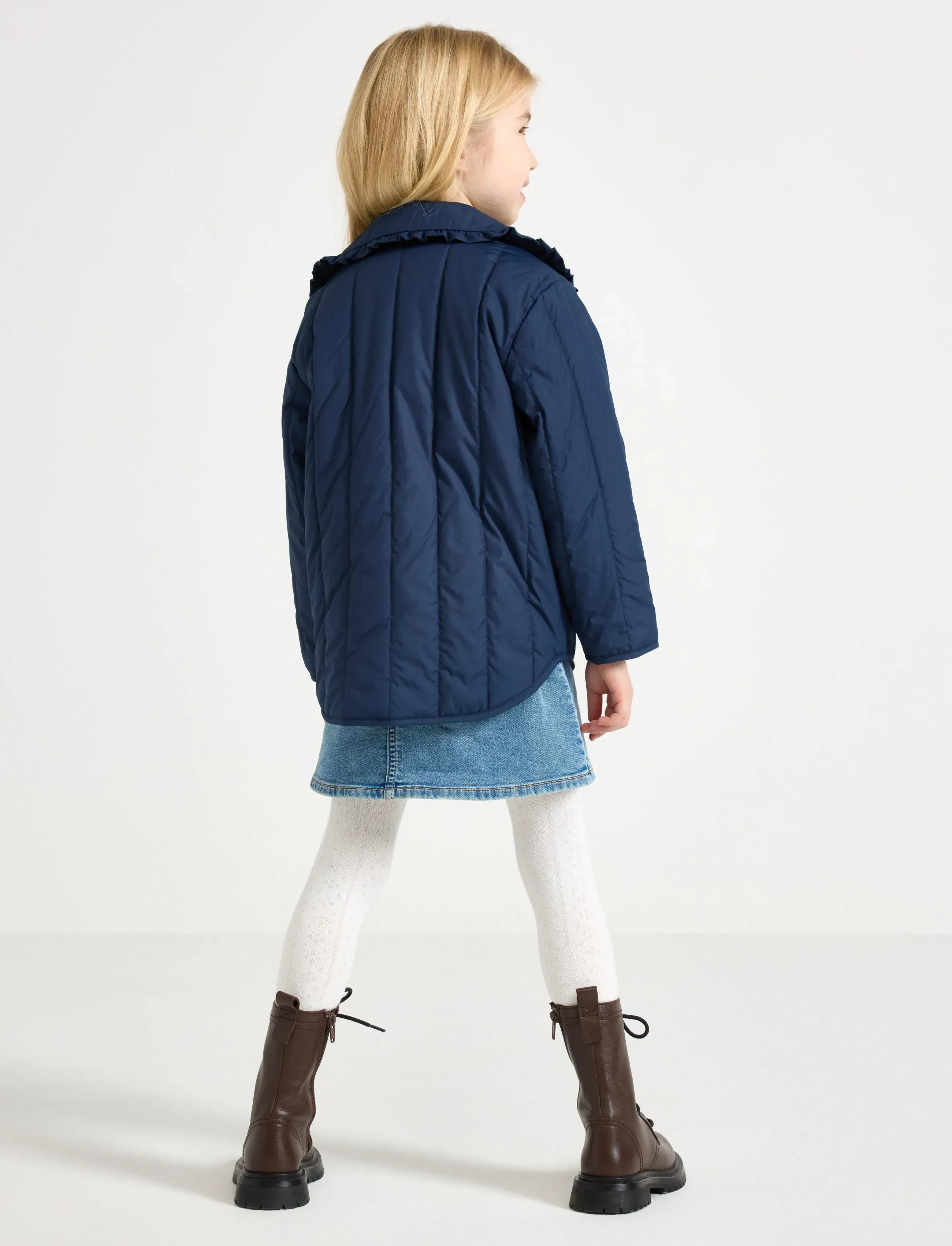 Lindex - Water repellent jacket with collar - sügisjakid - dark blue - 3