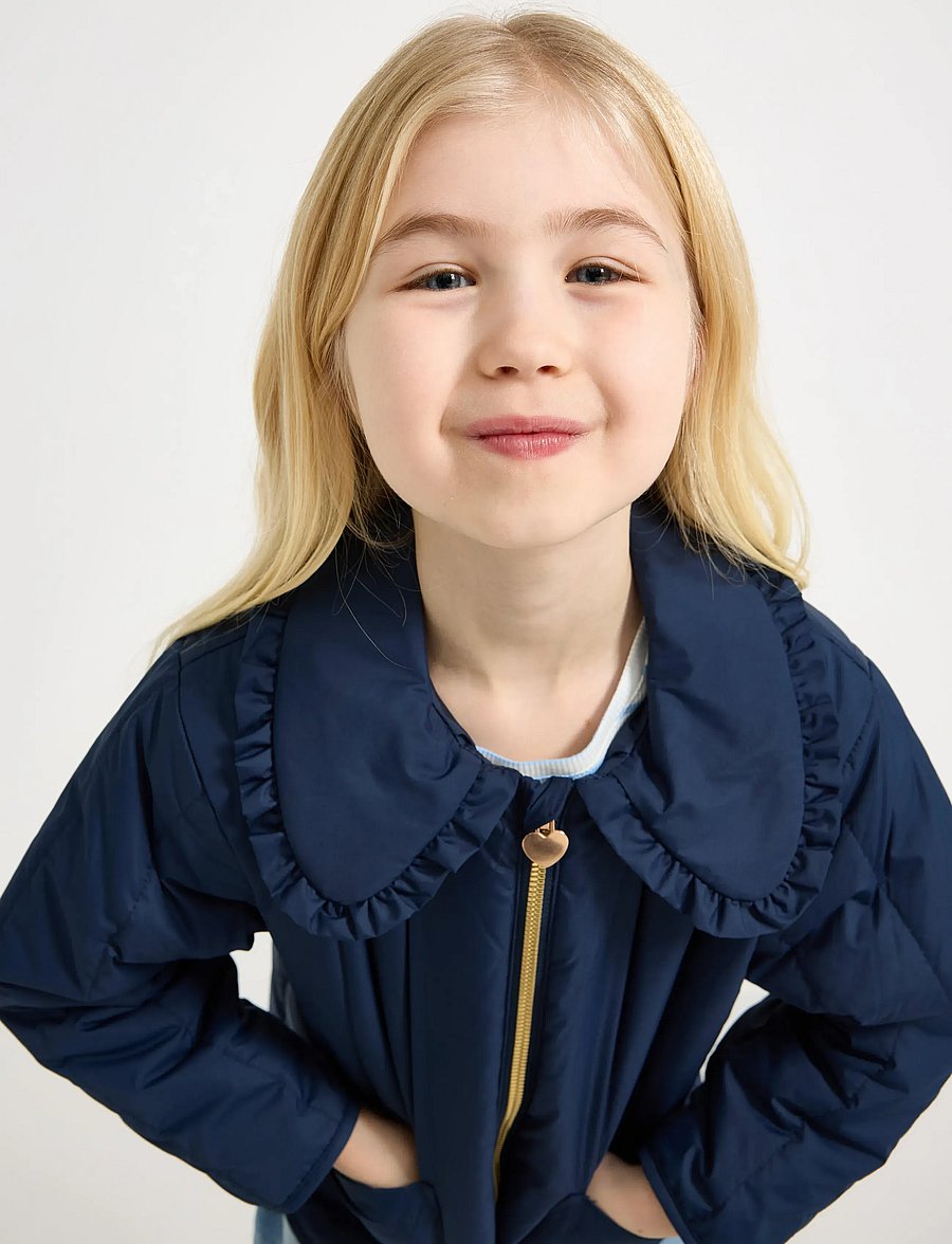 Lindex - Jacket padded w collar - tepitud joped - dark blue - 4