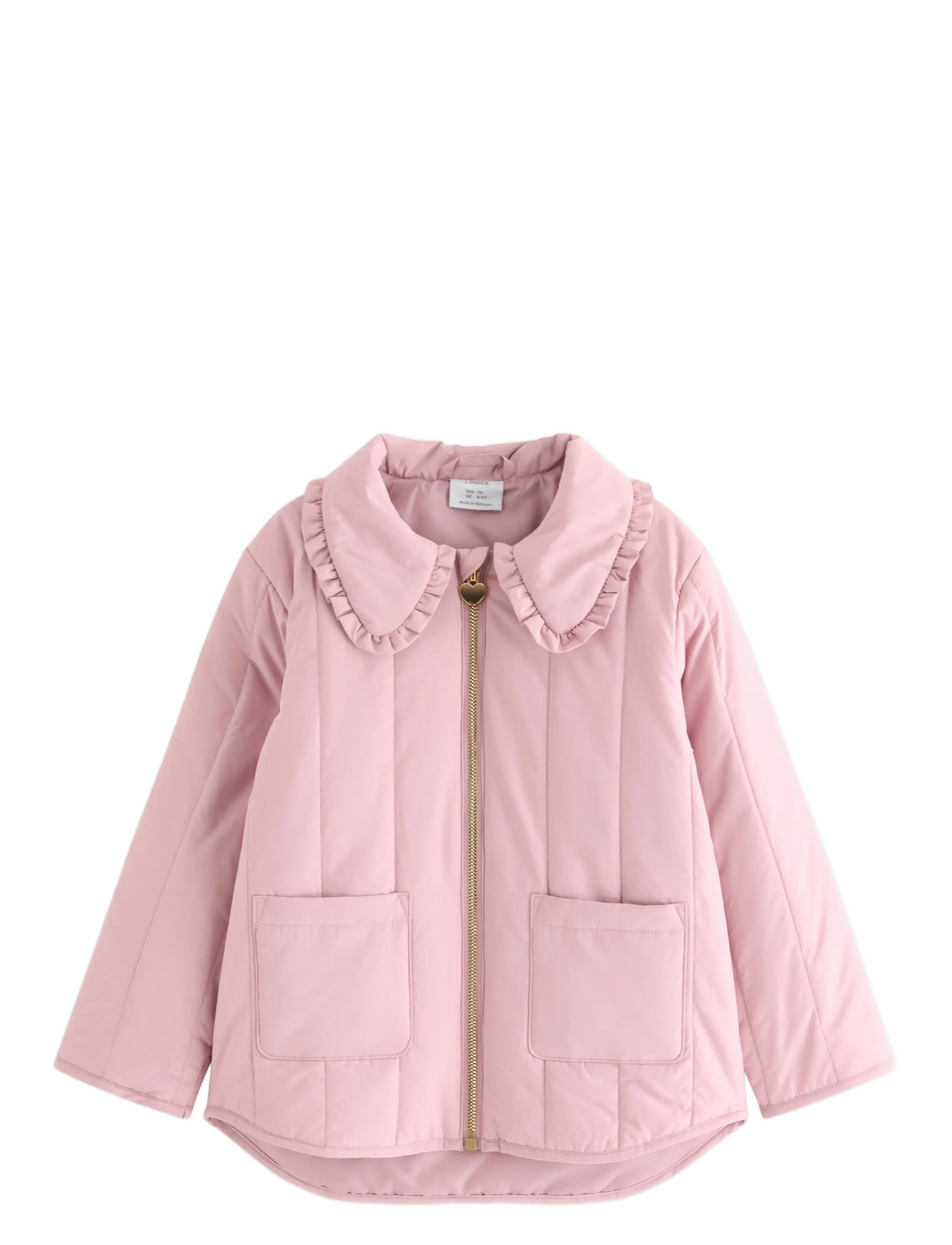 LINDEX Jacke Gefüttert W Collar Pink - 134 - Kinder