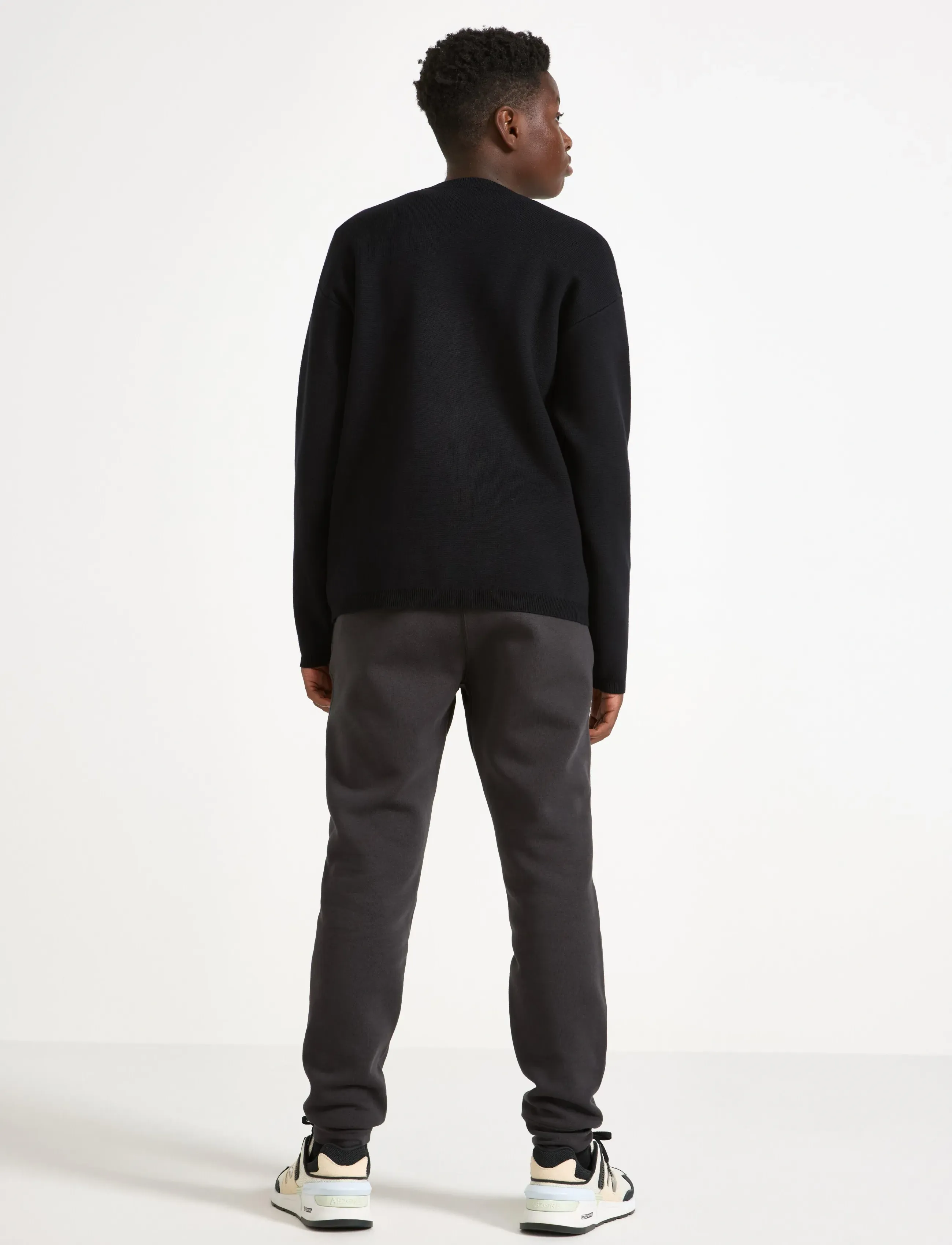 Lindex - Sportiga mjukisbyxor - sweatpants - offblack - 3