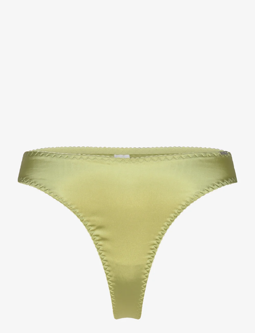 Lindex - Brief Satin Thong - stringtrosor - light dusty green - 1