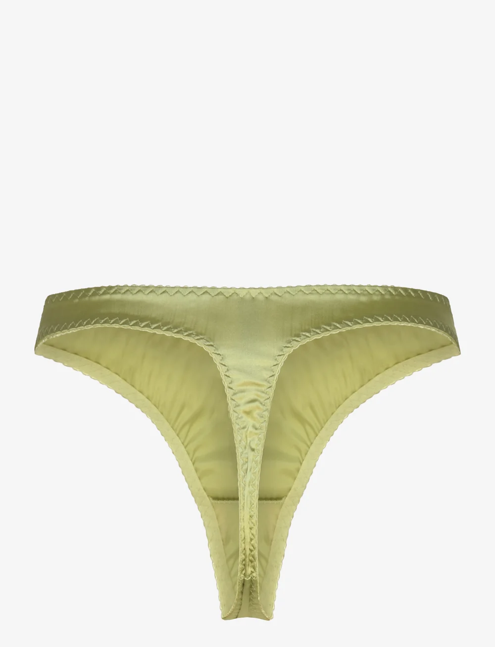 Lindex - Brief Satin Thong - stringtrosor - light dusty green - 2