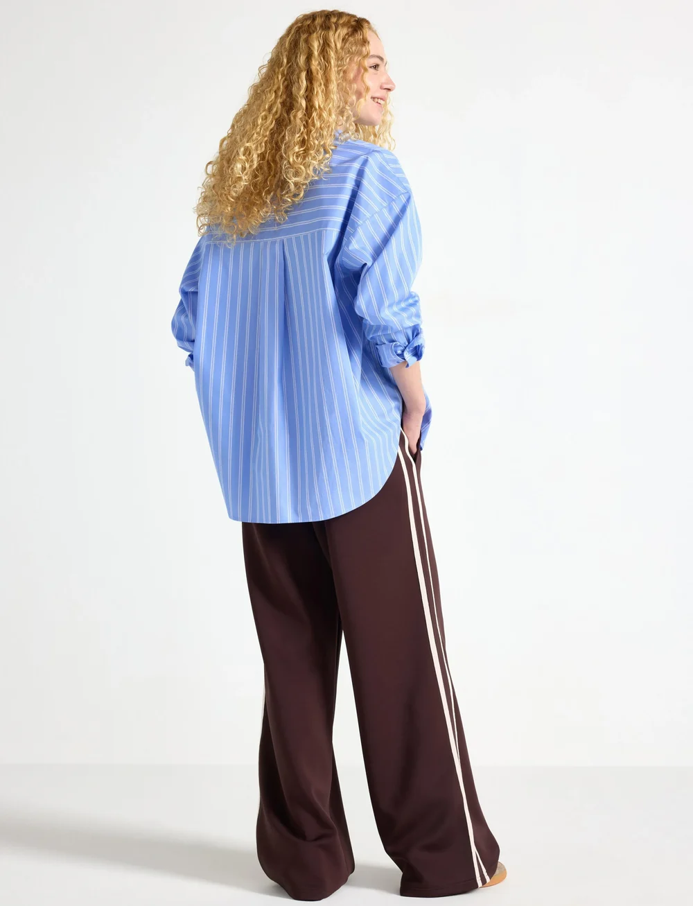 Lindex - Trouser Vega - mode trends - dark dusty red - 3