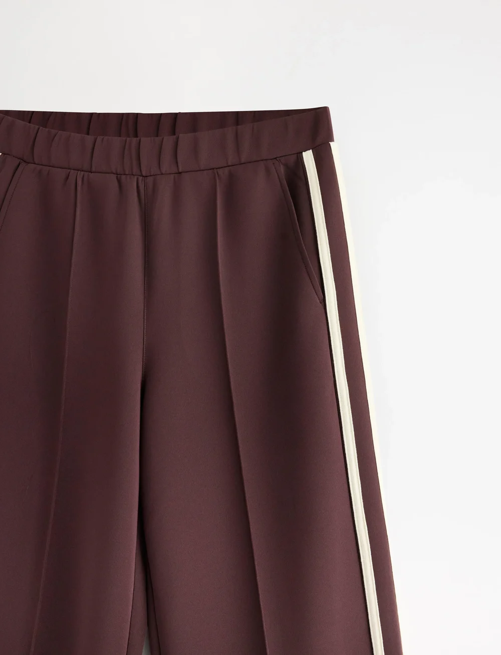 Lindex - Trouser Vega - mode trends - dark dusty red - 5