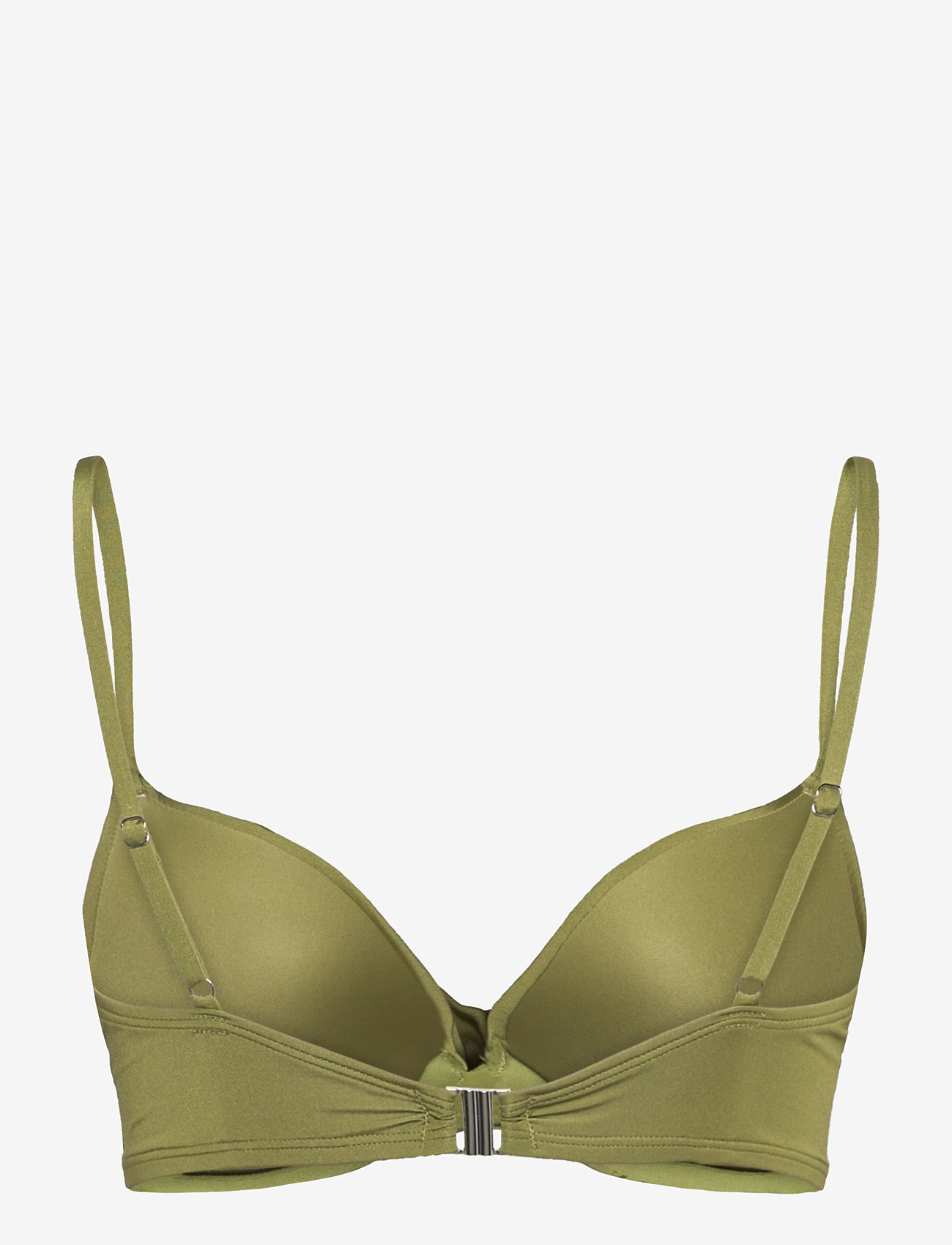 Lindex - Swim Bra Malva Shiny - rinda tõstvad bikiinide ülaosad - light dusty green - 2