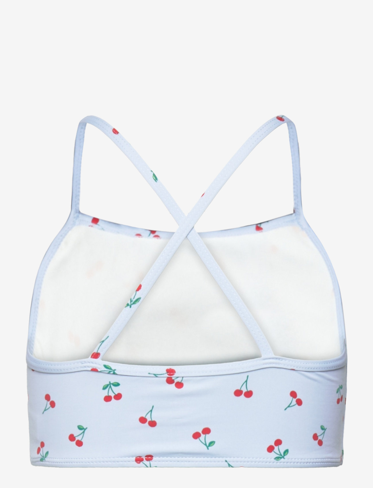 Lindex - bikini top with frill AOP - bikinis - light blue - 1