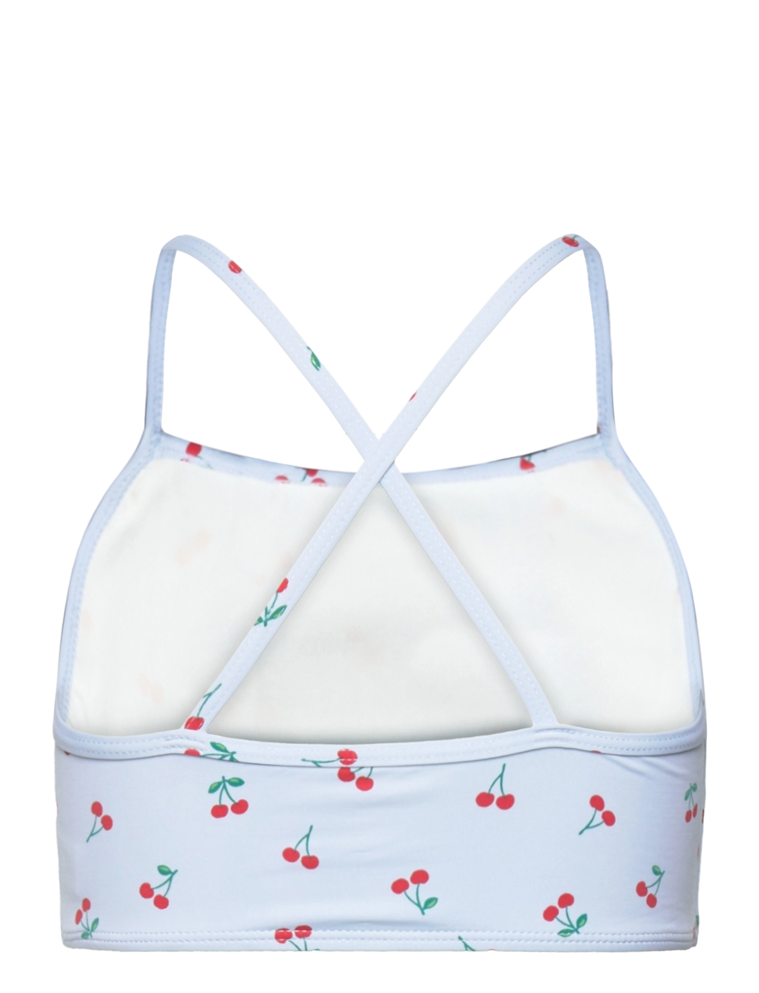 Lindex - bikini top with frill AOP - gode sommertilbud - light blue - 1
