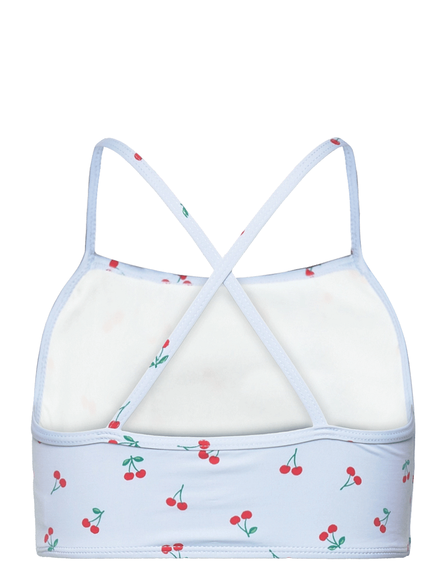 Lindex - bikini top with frill AOP - bikiinid - light blue - 1