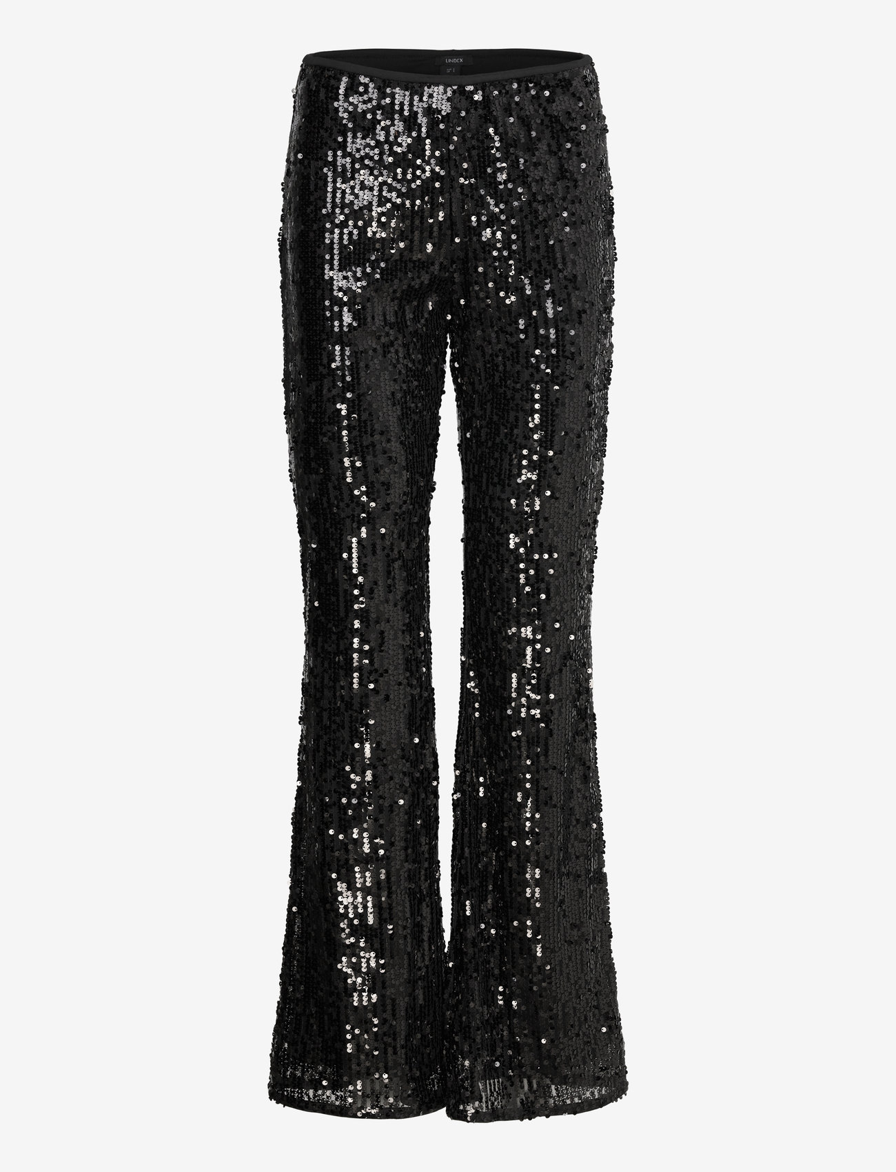 Lindex - Trousers Lara sequines - black - 0