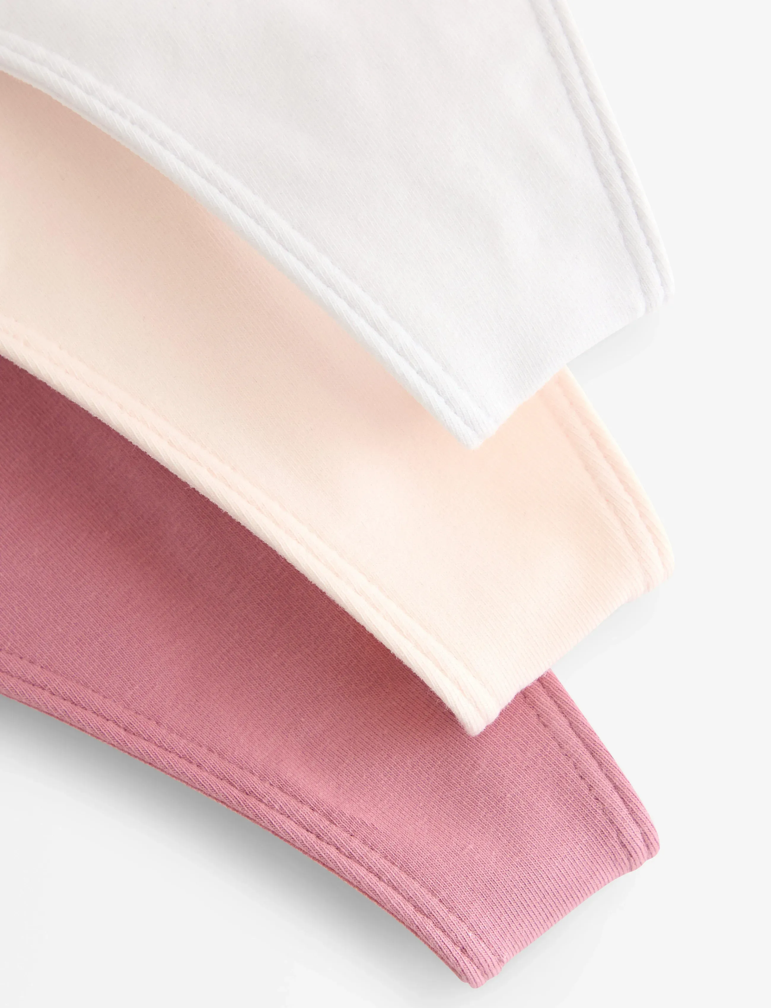Lindex - Brief Nellie thong cotton 3 p - stringid - lt pink - 2