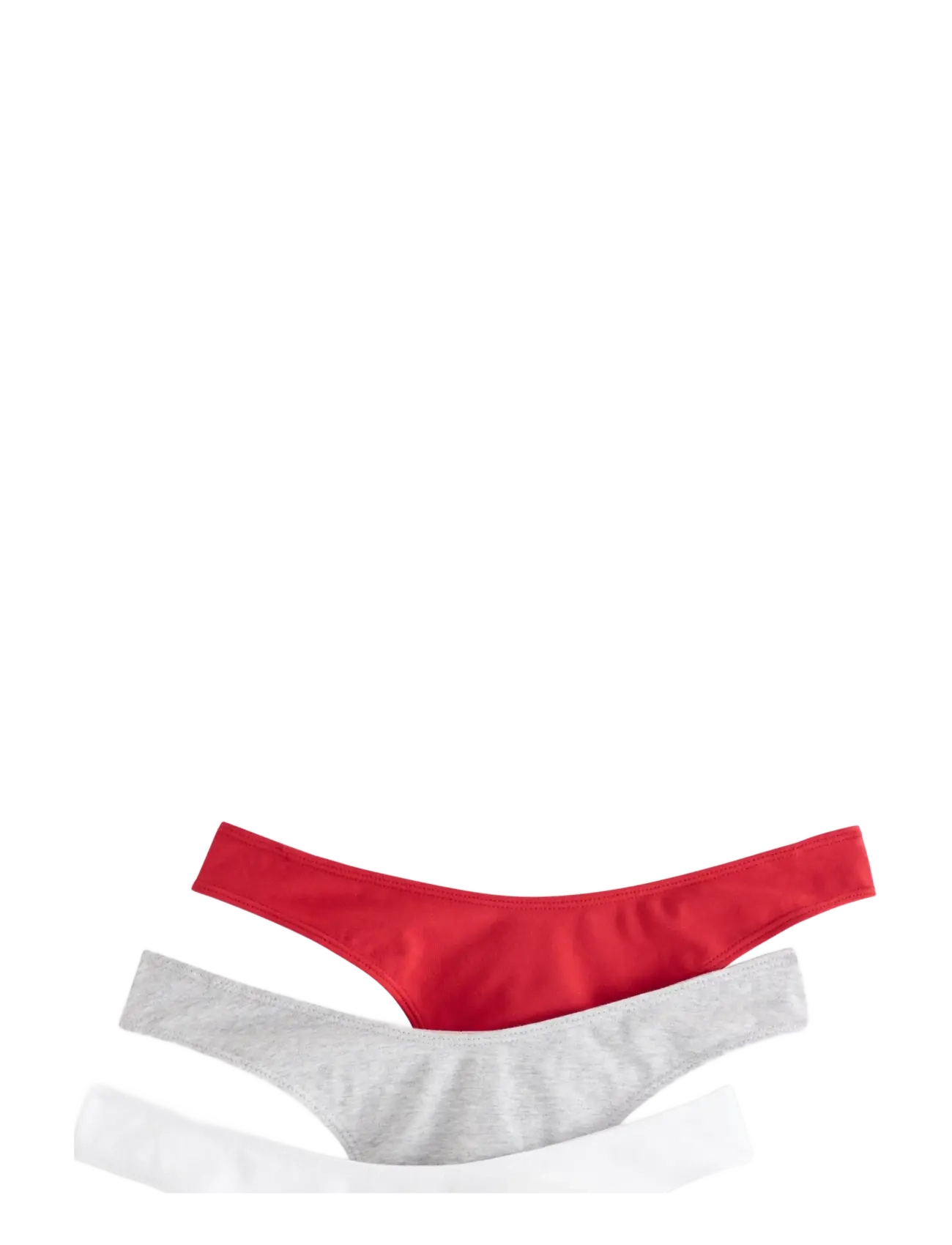 LINDEX 3-Pack Stringtanga With Low Waist Rot - L - Damen