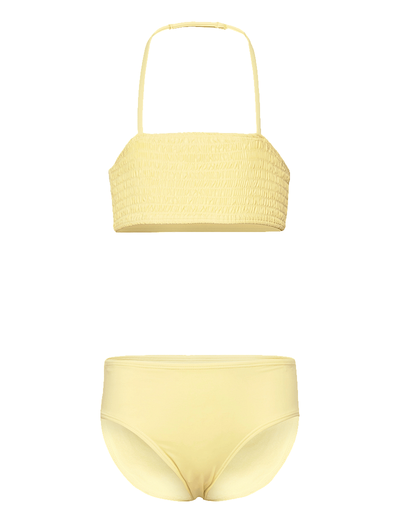 Lindex - Bikini bandeau smock - bikinis - light yellow - 0