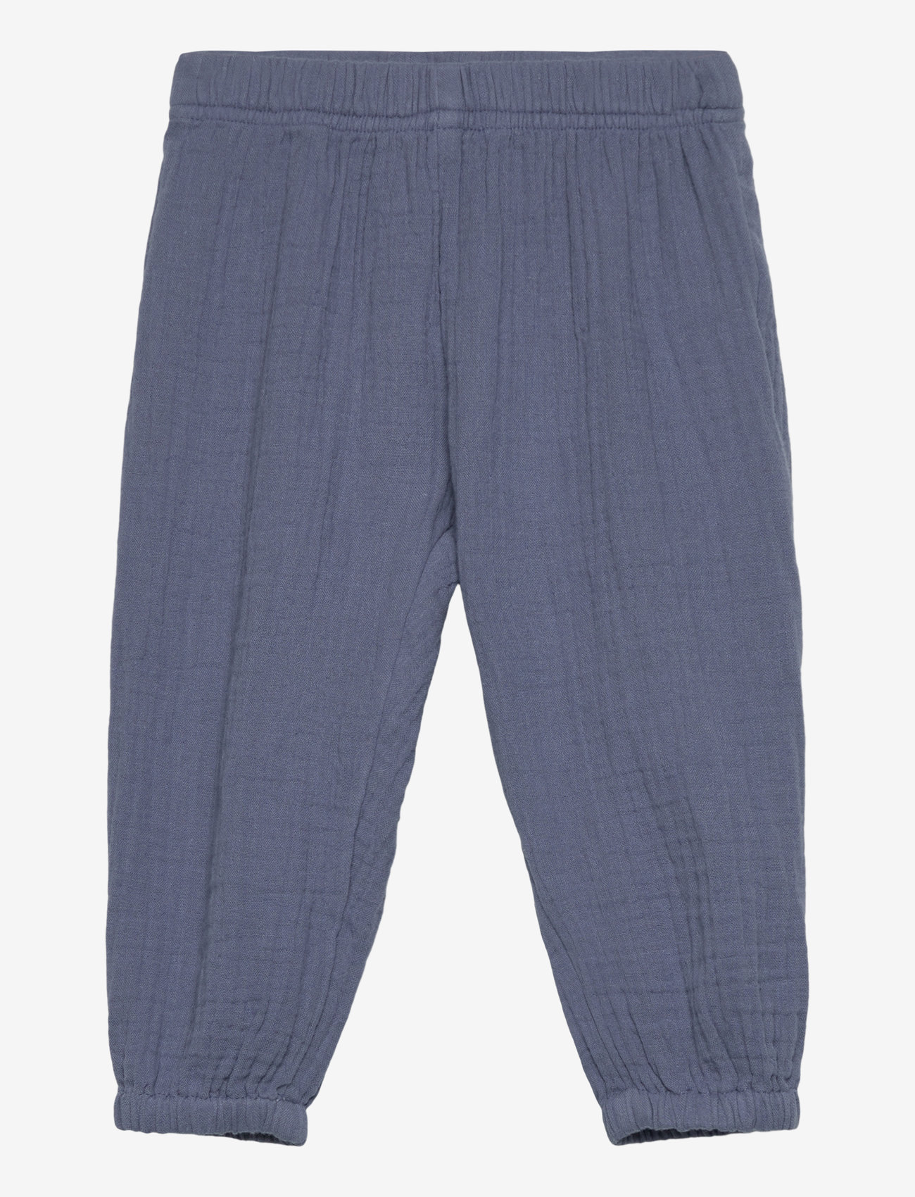 Lindex - Trousers gauze - babybukser - dusty blue - 0