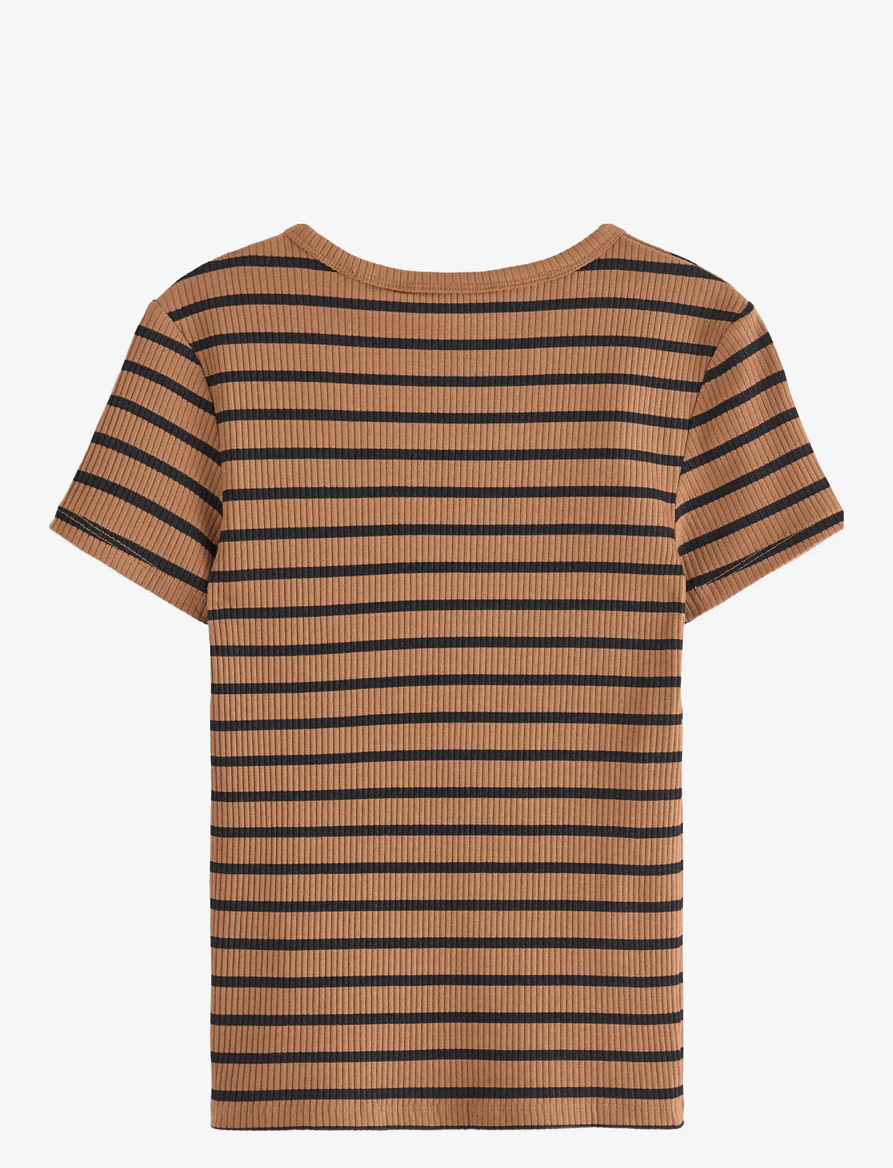 Lindex - Top Love - t-shirts - light brown - 2