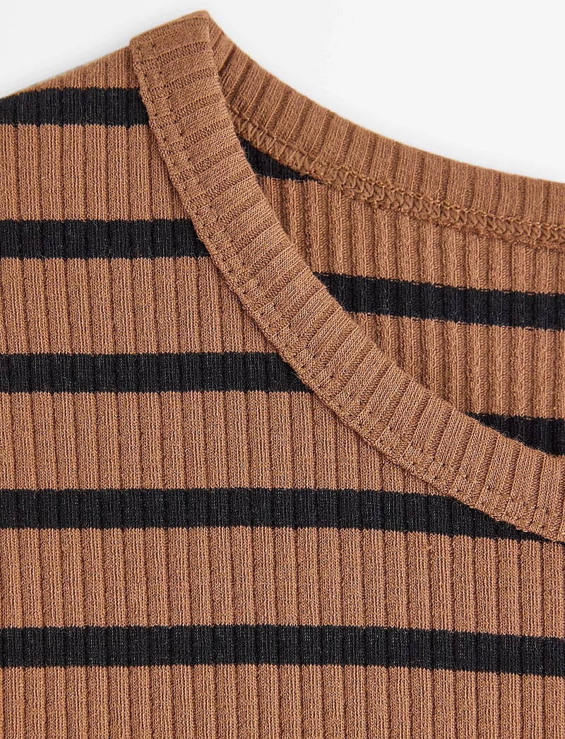 Lindex - Top Love - t-shirts - light brown - 5