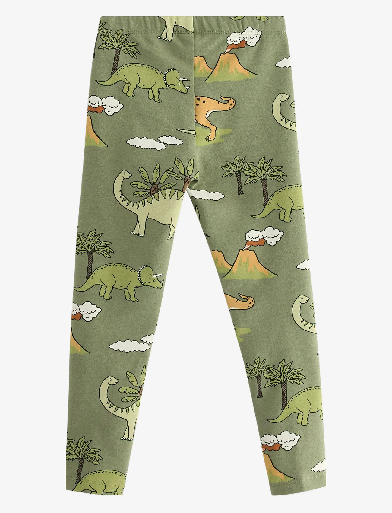 Lindex - Leggings DINO AOP - leggings - light dusty green - 1