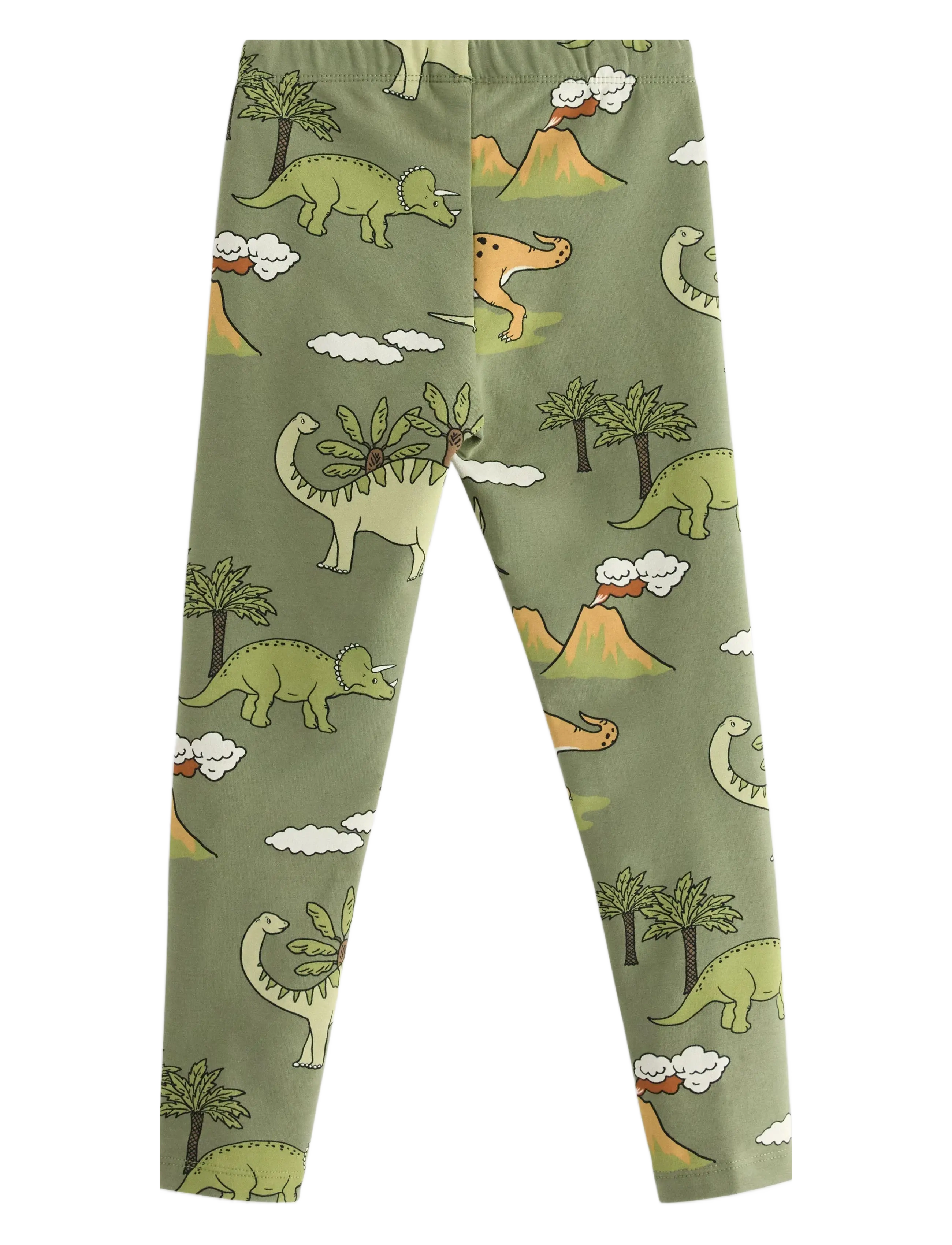 Lindex - Leggings DINO AOP - light dusty green - 1