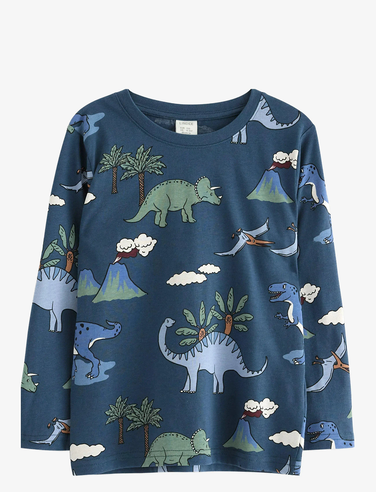 Lindex - Top LS DINO AOP - efterårstøj - dark blue - 0