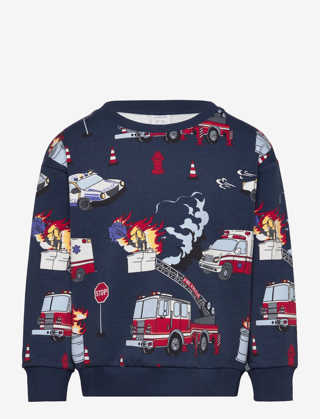 Lindex - Sweatshirt SOS aop - dark blue - 1