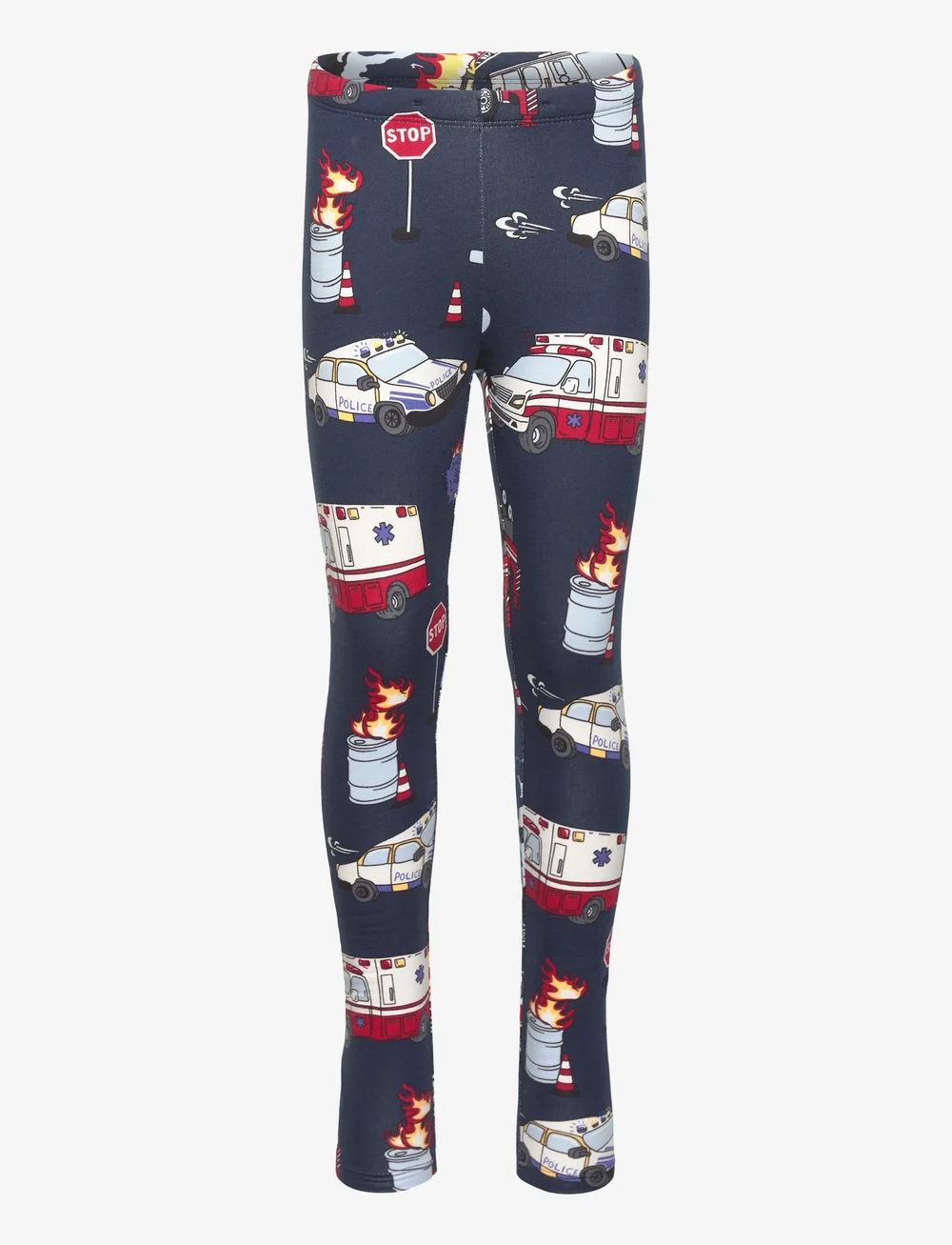 Lindex - Leggings SOS AOP - leggings - dark blue - 0