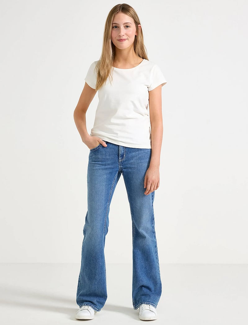 Lindex - FREJA Flared leg jeans - bootcut jeans - denim - 0