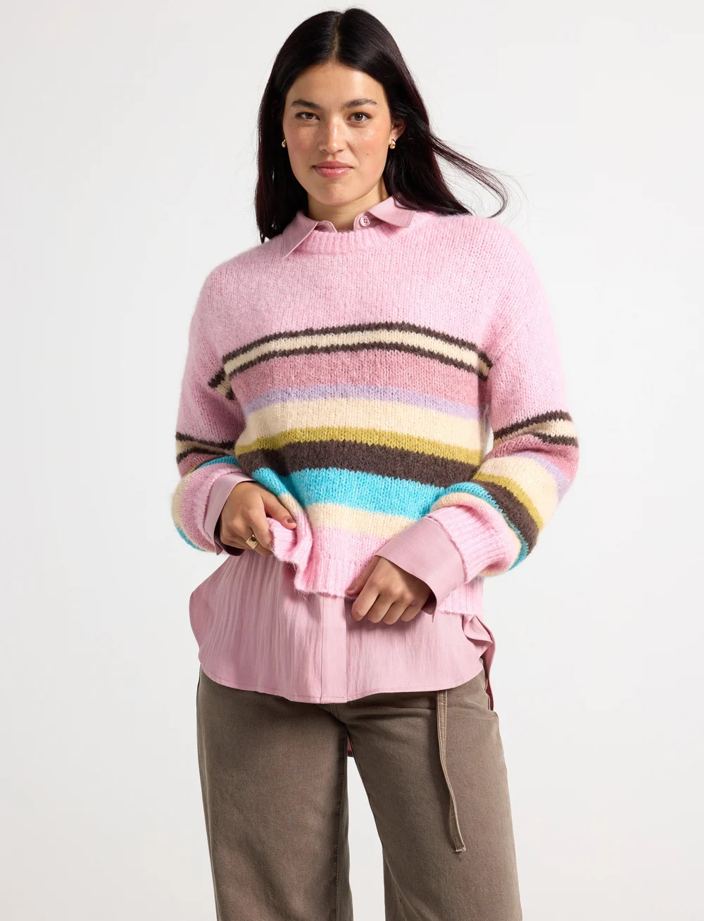 Lindex - Sweater Rina - striktrøjer - light pink - 0