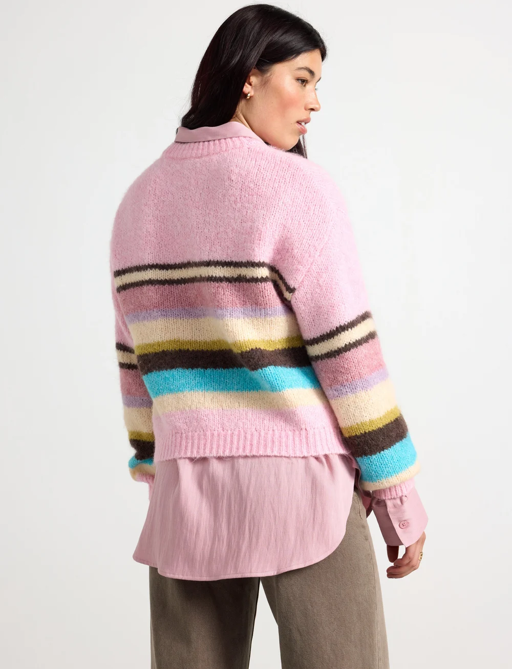 Lindex - Sweater Rina - striktrøjer - light pink - 3