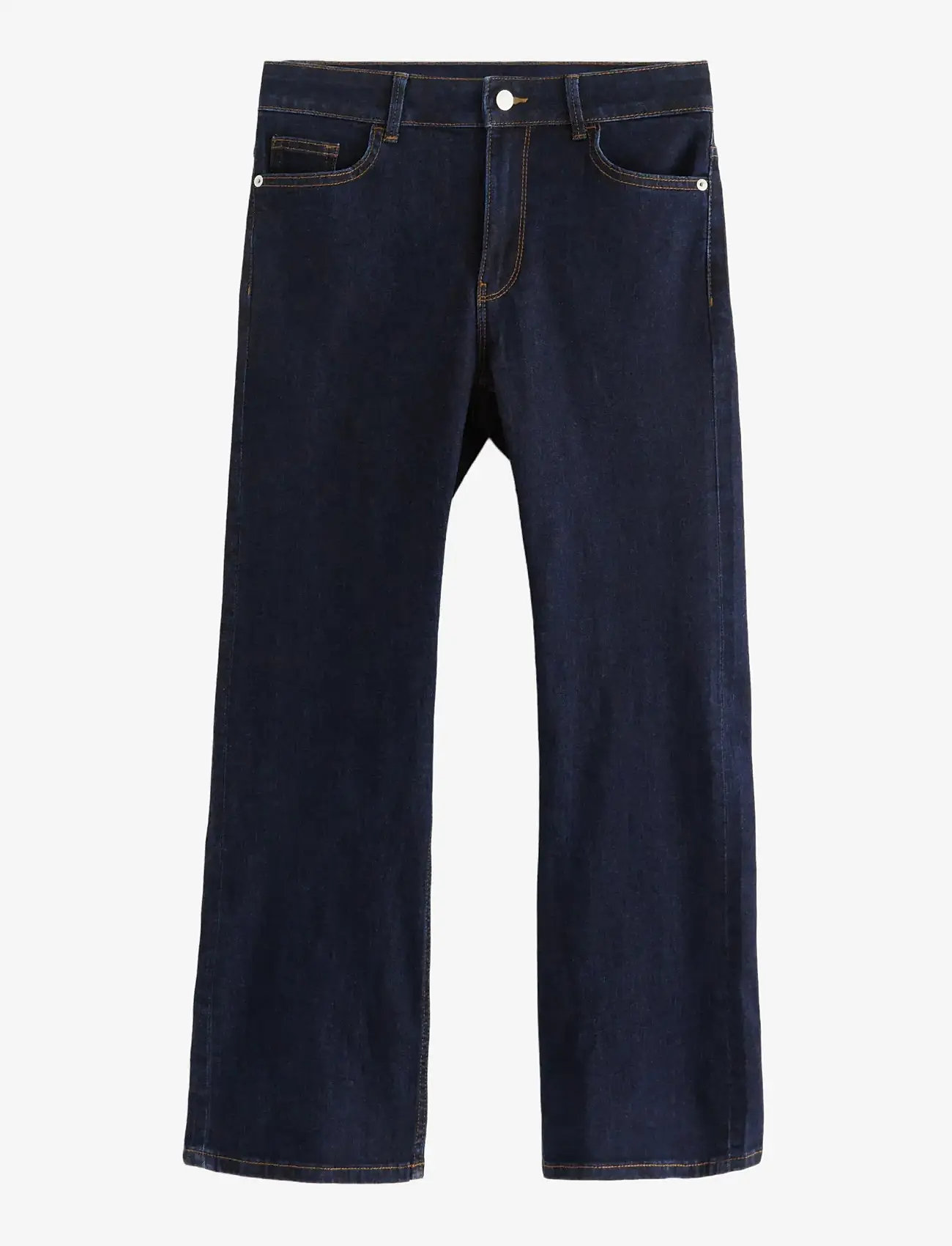 Lindex - Trousers Karen cropped rinse b - straight jeans - dark denim - 1