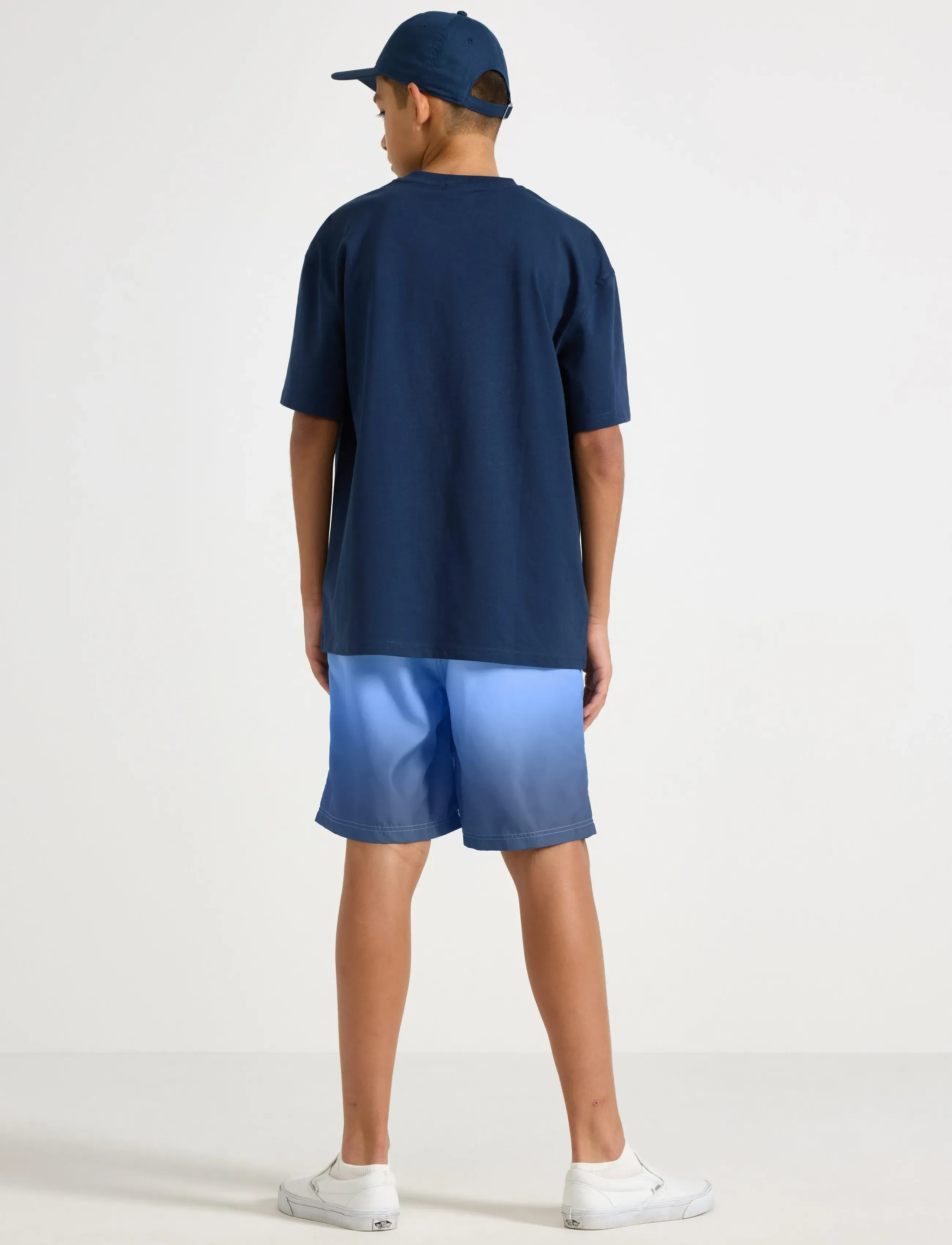 Lindex - Swimshorts long silhouette - badehosen - blue - 3