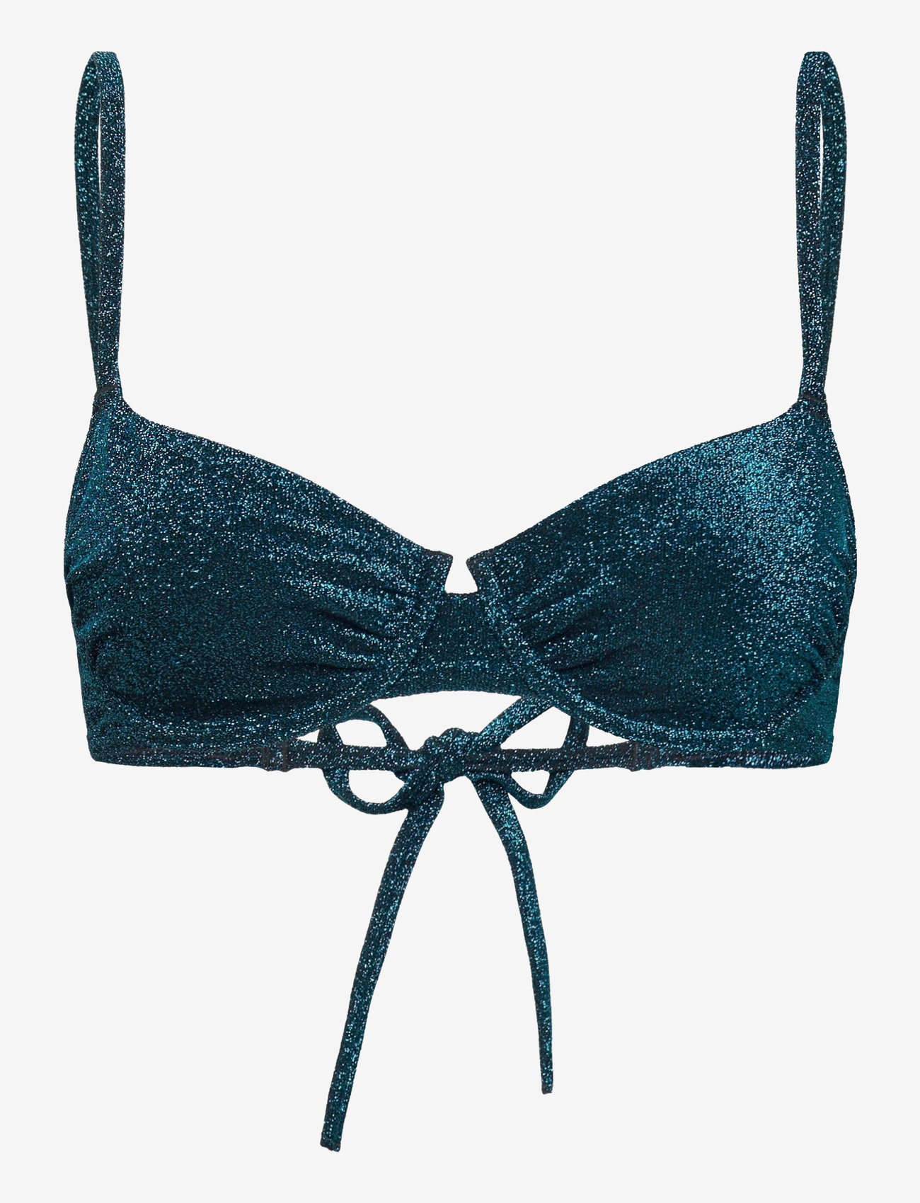 Lindex - Bra Senna Lurex - bandeau bikini - dark aqua - 1