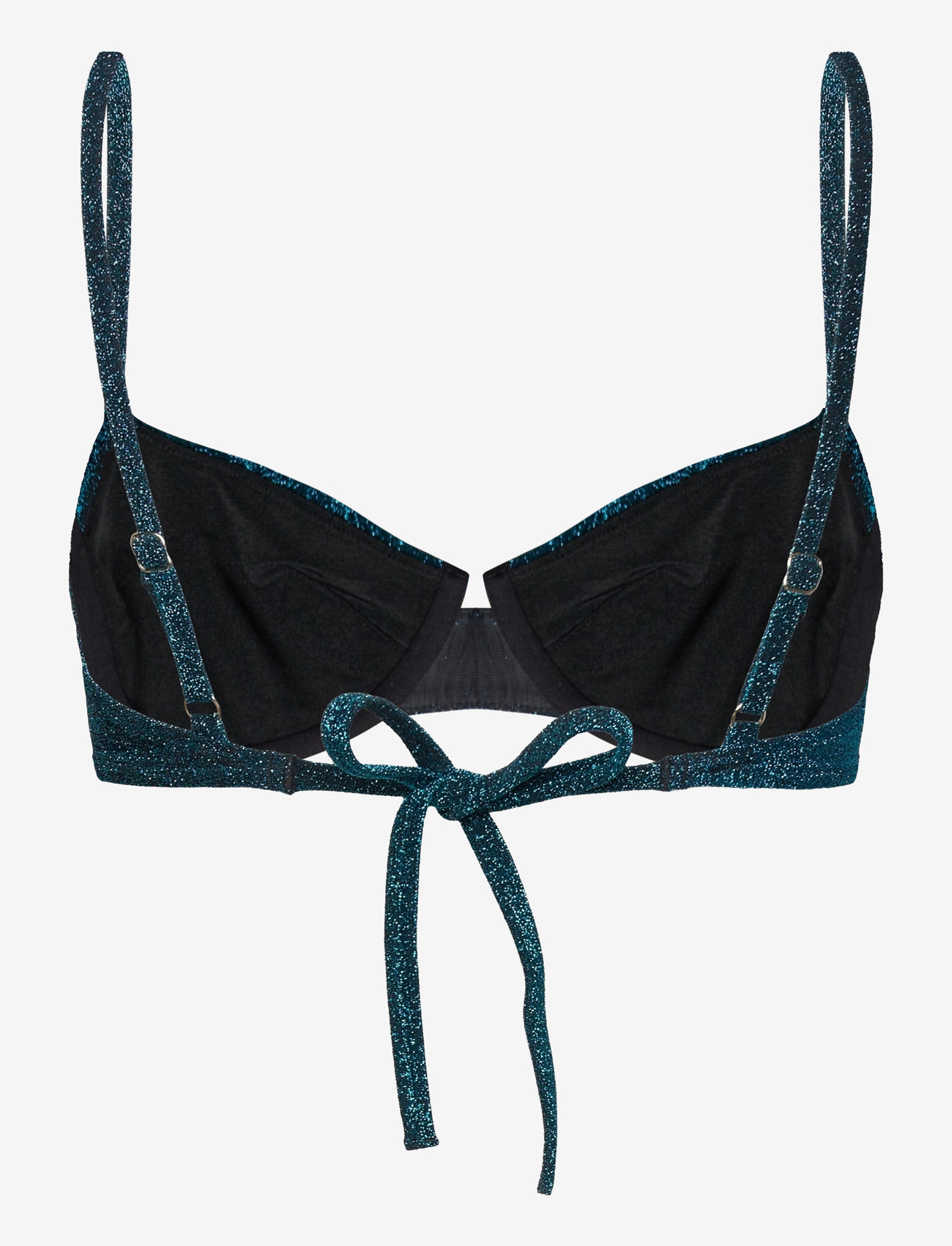 Lindex - Bra Senna Lurex - bandeau bikini - dark aqua - 2