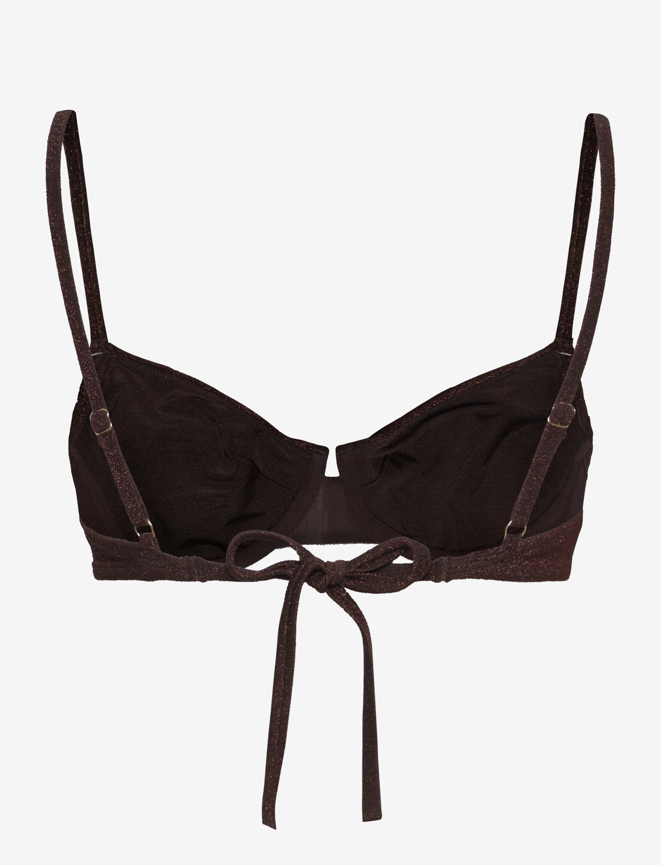 Lindex - Bra Senna Lurex - bandeau bikini - dark brown - 2
