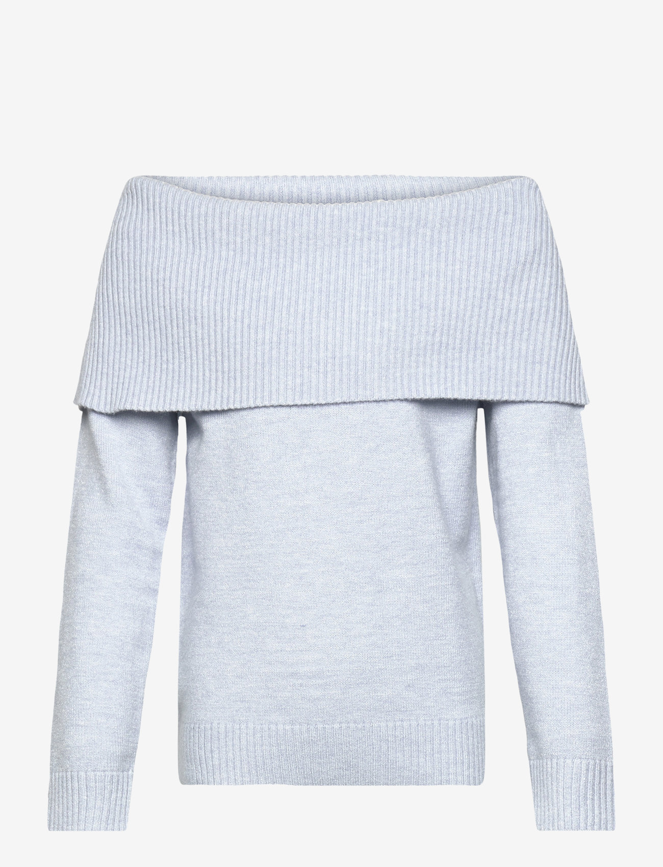 Lindex - Sweater knitted fold down - gensere - blue melange - 1