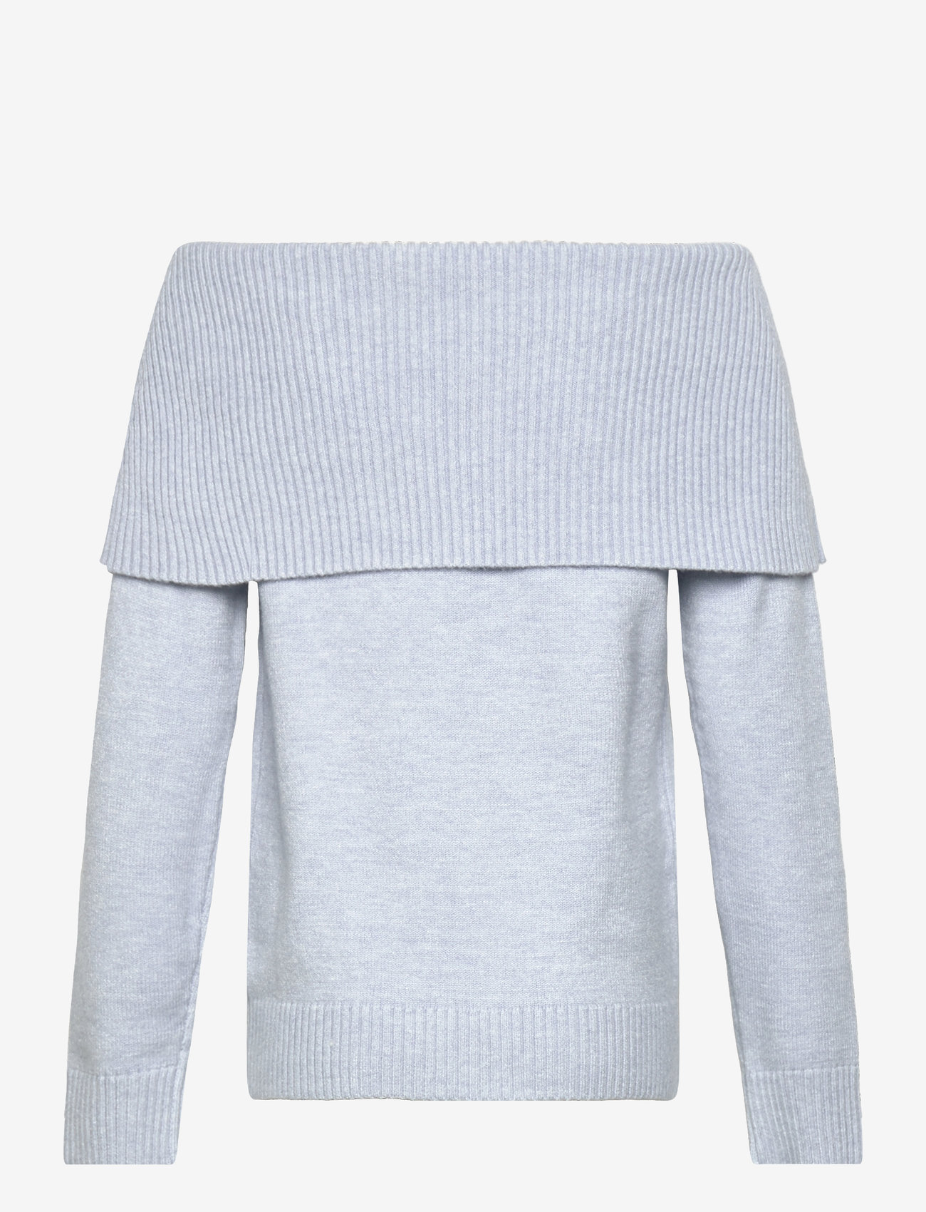 Lindex - Sweater knitted fold down - gensere - blue melange - 2