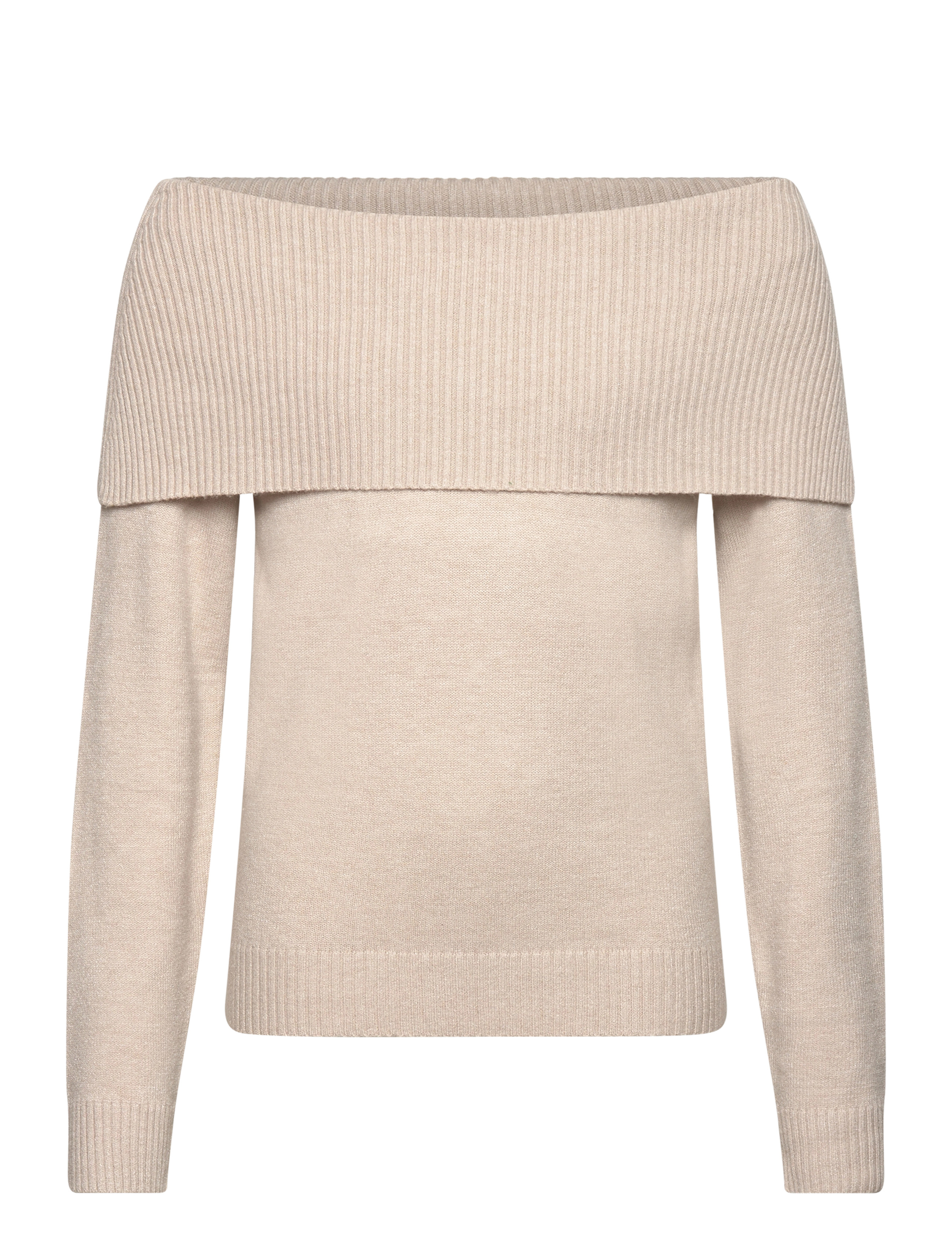 LINDEX Pullover Strick Fold Down Beige - 128 - Kinder