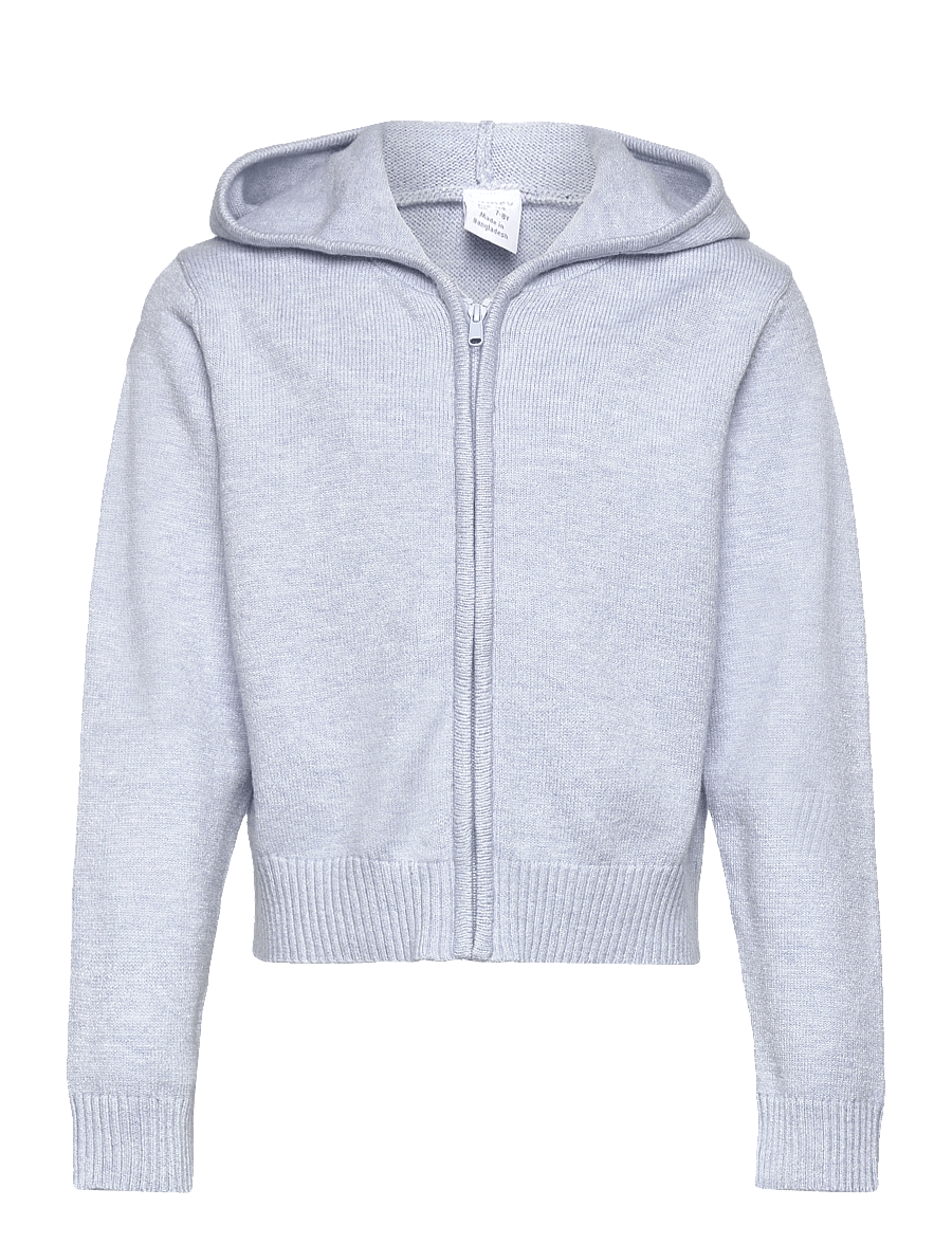 Lindex - Knitted Hoodie - kapuzenpullover - blue melange - 1