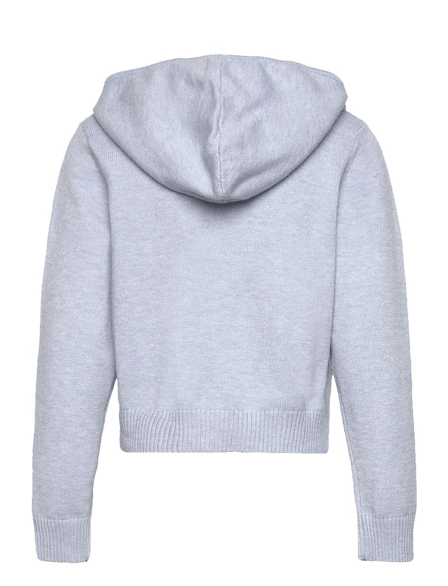 Lindex - Knitted Hoodie - kapuzenpullover - blue melange - 2