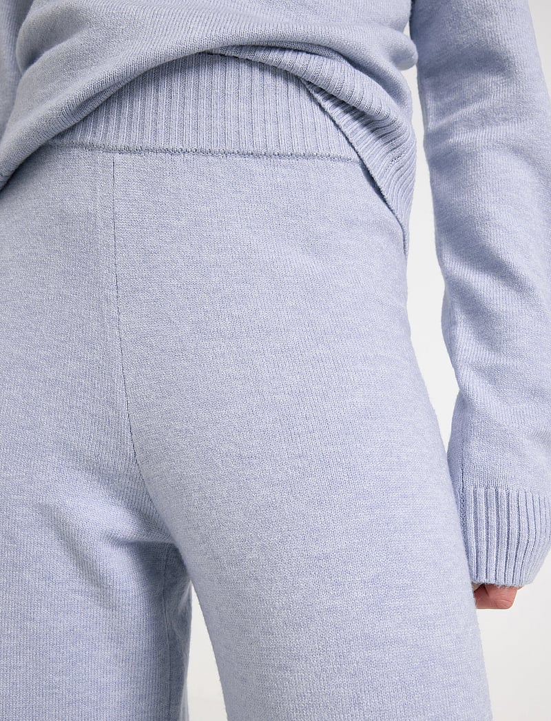 Lindex - Knitted trousers - sweatpants - blue melange - 4