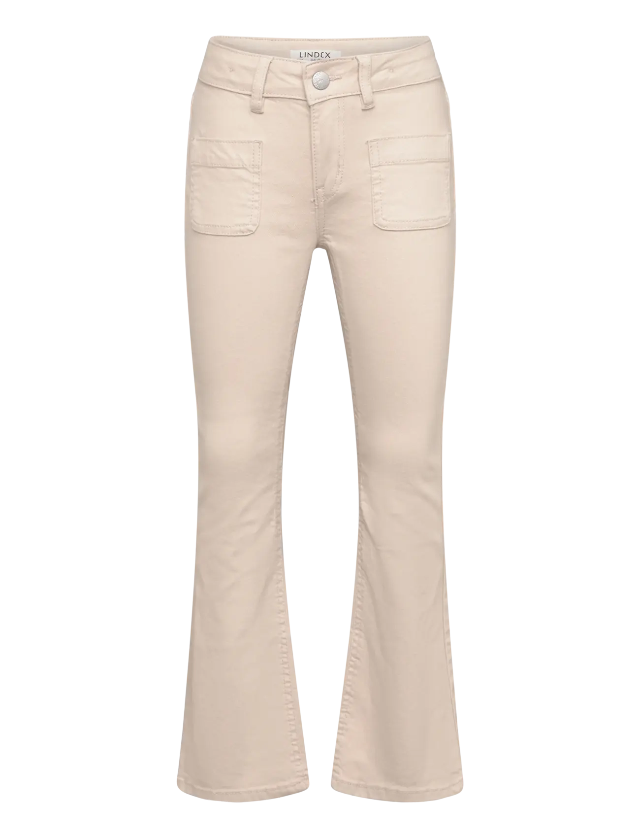 Lindex Trousers woven Freja twill - Bukser - LIGHT BEIGE / beige