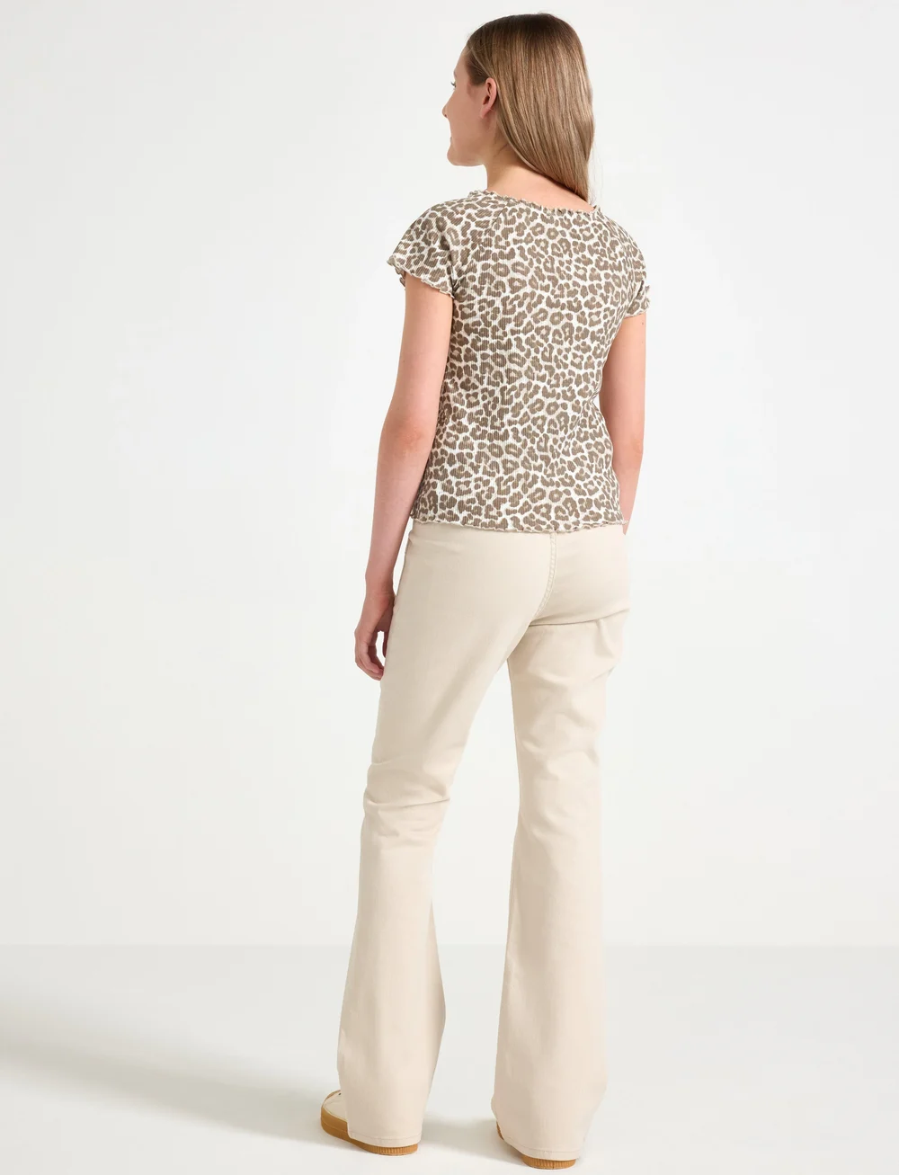 Lindex - Trousers woven Freja twill - einkaufen nach alter von - light beige - 3