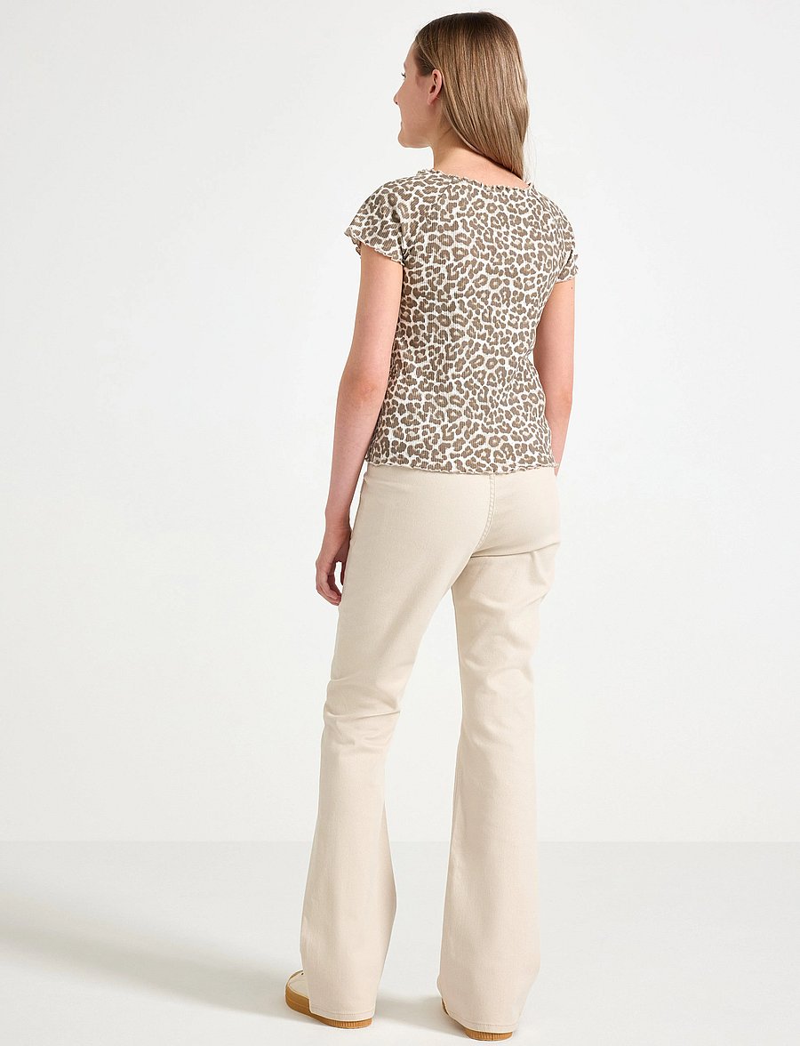 Lindex - Trousers woven Freja twill - einkaufen nach alter von - light beige - 3