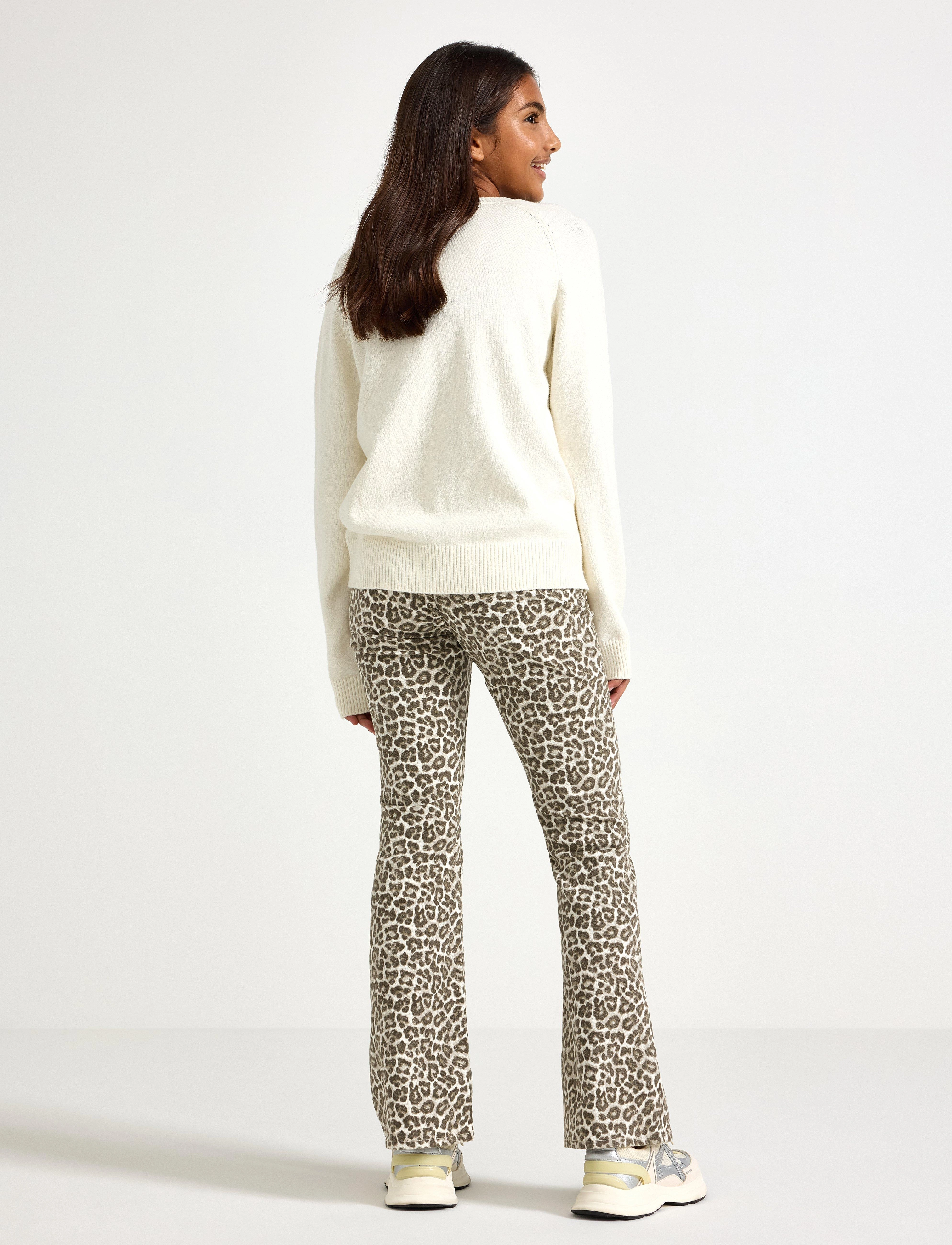 Lindex - Trousers woven Freja twill - trousers - light grey - 3